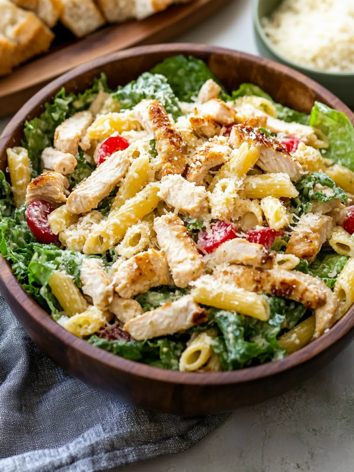 Chicken Caesar Pasta Salad: The Ultimate Summer Freshness 2 Chicken Caesar Pasta Salad
