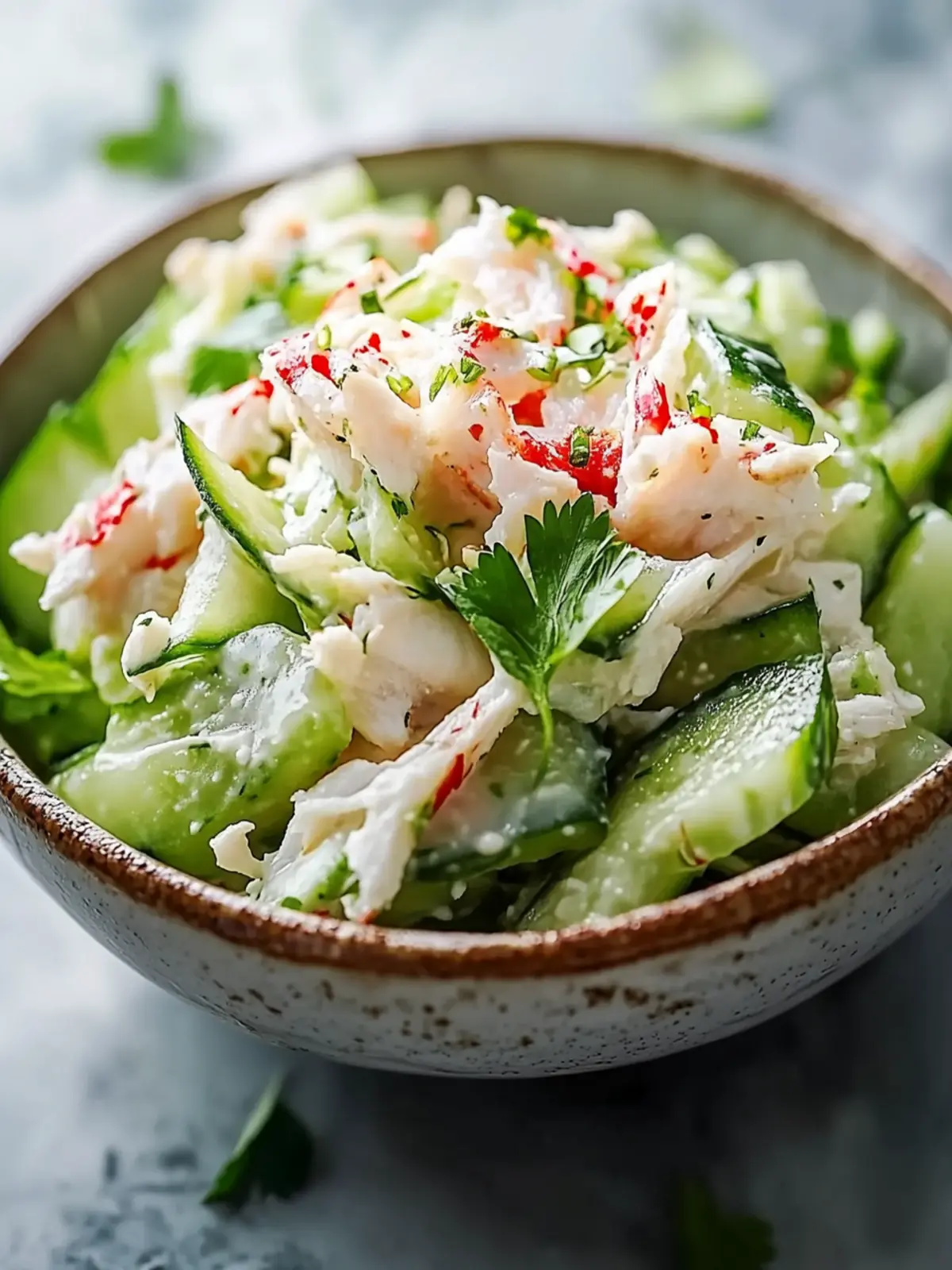 Cucumber Salad with Crab Meat Delight for Summer Freshness 2 Cucumber Salad with Crab Meat Delight