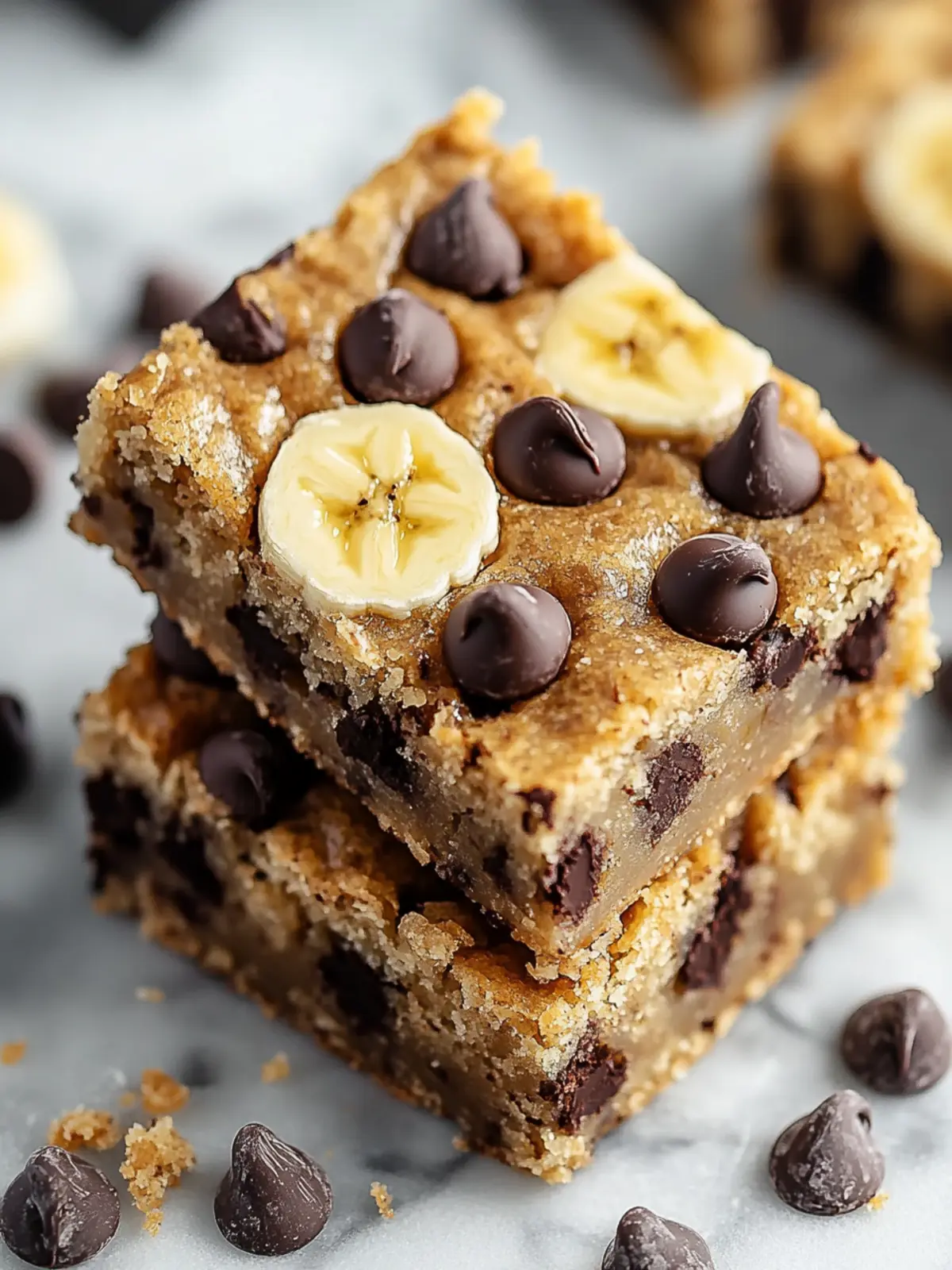 Decadent Banana Chocolate Chip Bars You'll Crave Daily 3 Banana Chocolate Chip Bars
