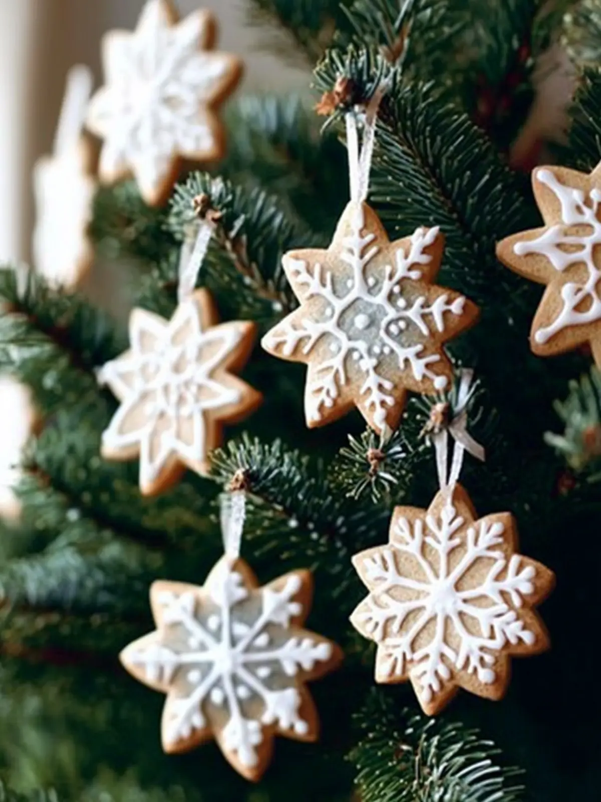 Edible Christmas Tree Decorations: Festive Gingerbread Cookies 4 Edible Christmas Tree Decorations- christmas cookies