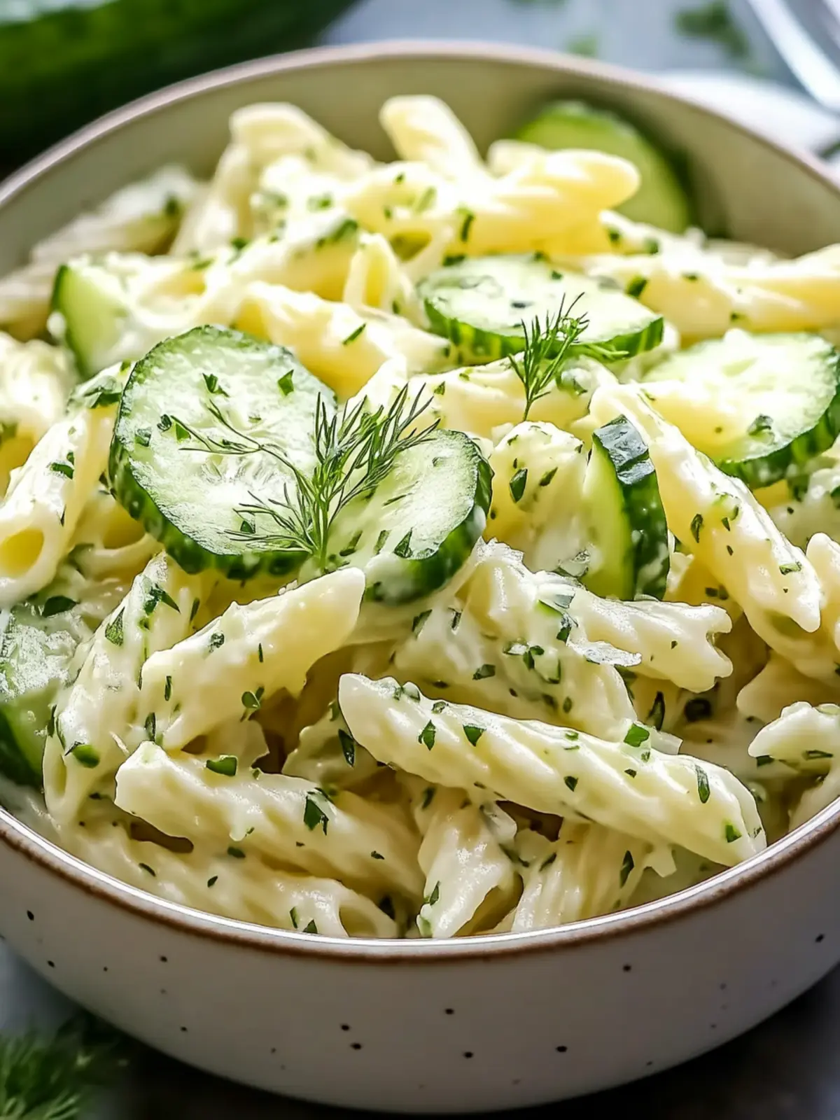 Healthy Cucumber Pasta Salad Recipe for a Creamy Summer Delight 4 Healthy Cucumber Pasta Salad Recipe