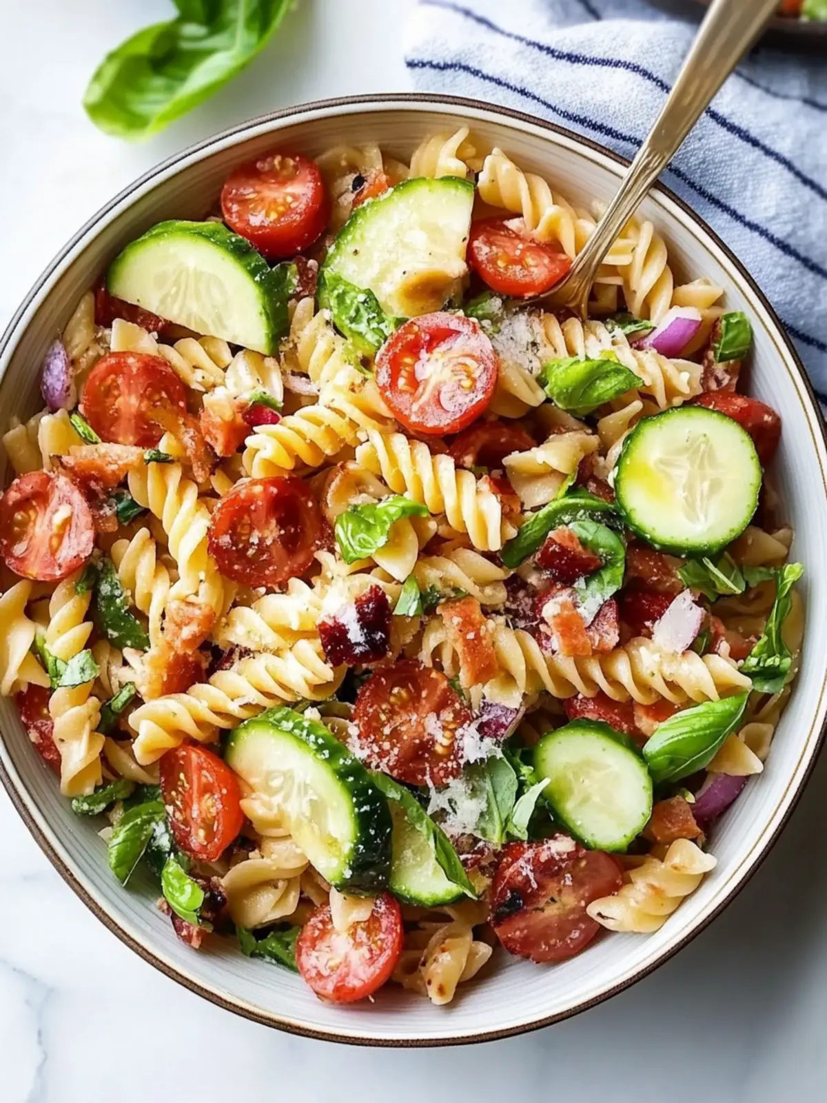 Tempeh BLT Pasta Salad: A Cool Twist for Summer Fun 4 BLT Pasta Salad