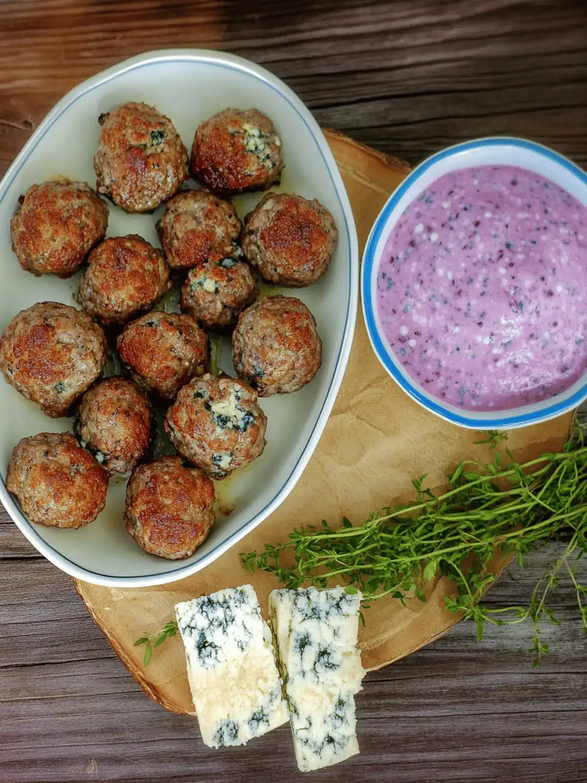 Beef Meatballs with Blue Cheese and Horseradish You ll Love 2 Beef Meatballs with Blue Cheese and Horseradish