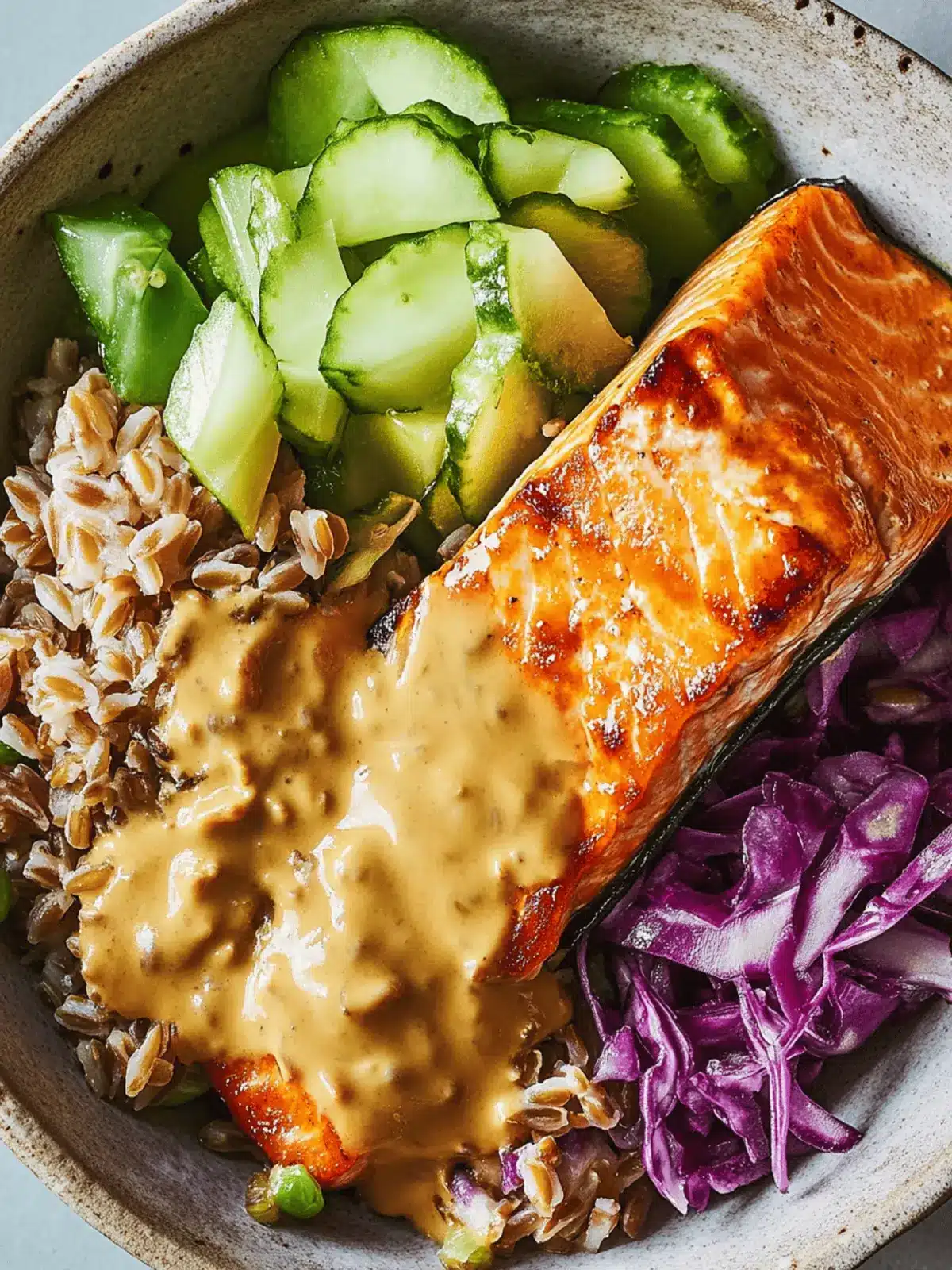 Miso Salmon & Farro Bowl: A Quick, Flavor-Packed Delight 4 Miso Salmon & Farro Bowl