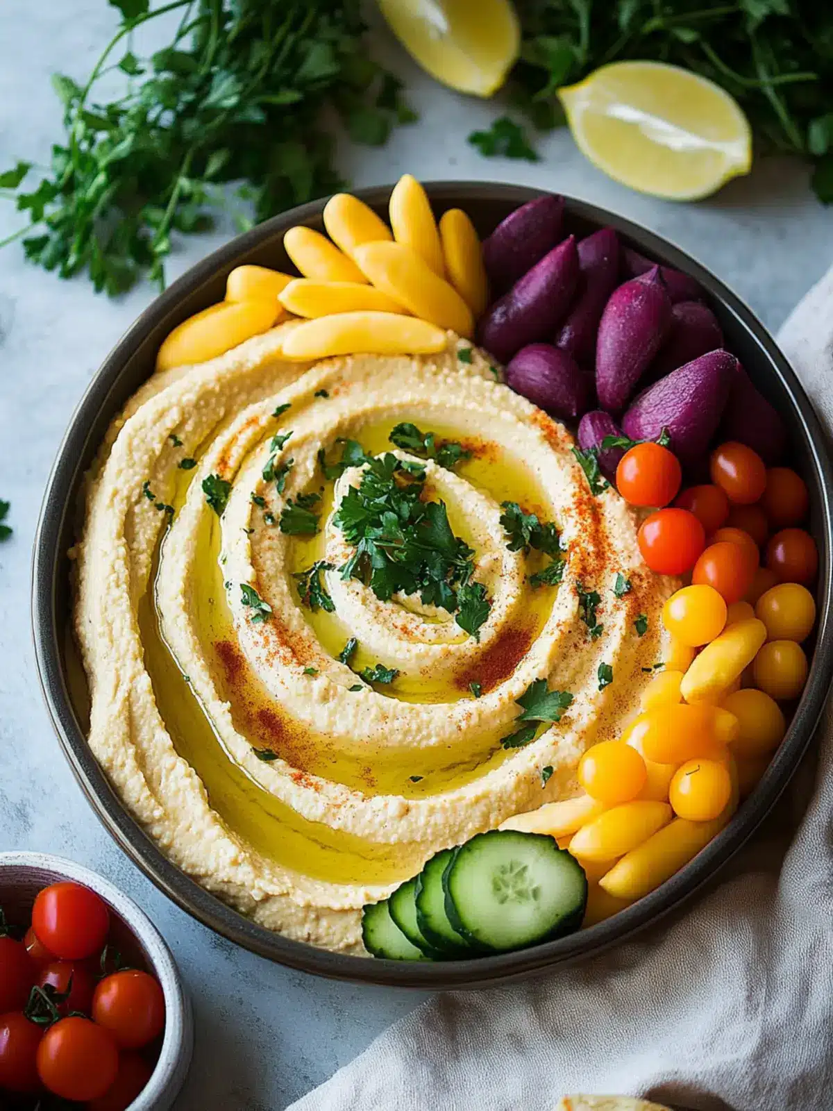 Creamy Ranch Hummus: The Ultimate Party Snack Awaits 3 Ranch Hummus
