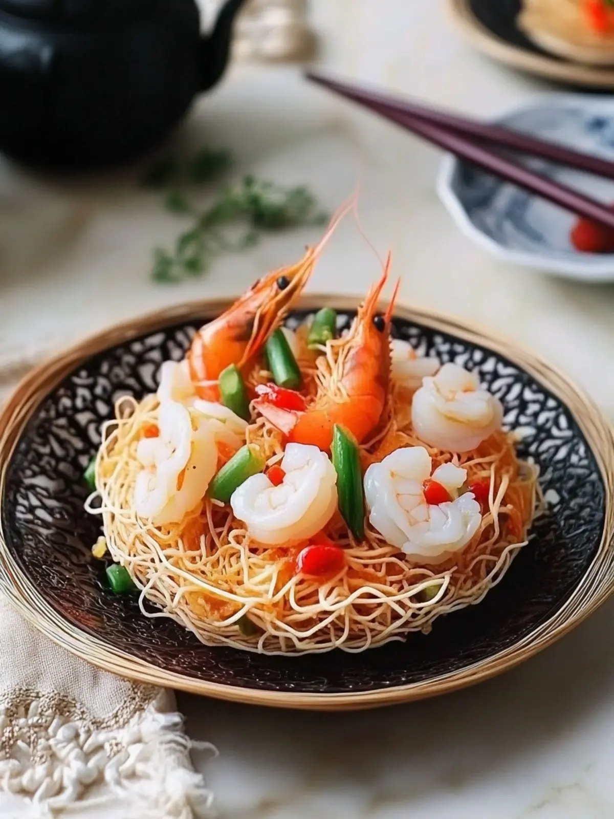 Delicious Seafood Bird's Nest for Festive Chinese New Year Appetizers 3 Seafood Bird s Nest- Chinese New Year appetizers
