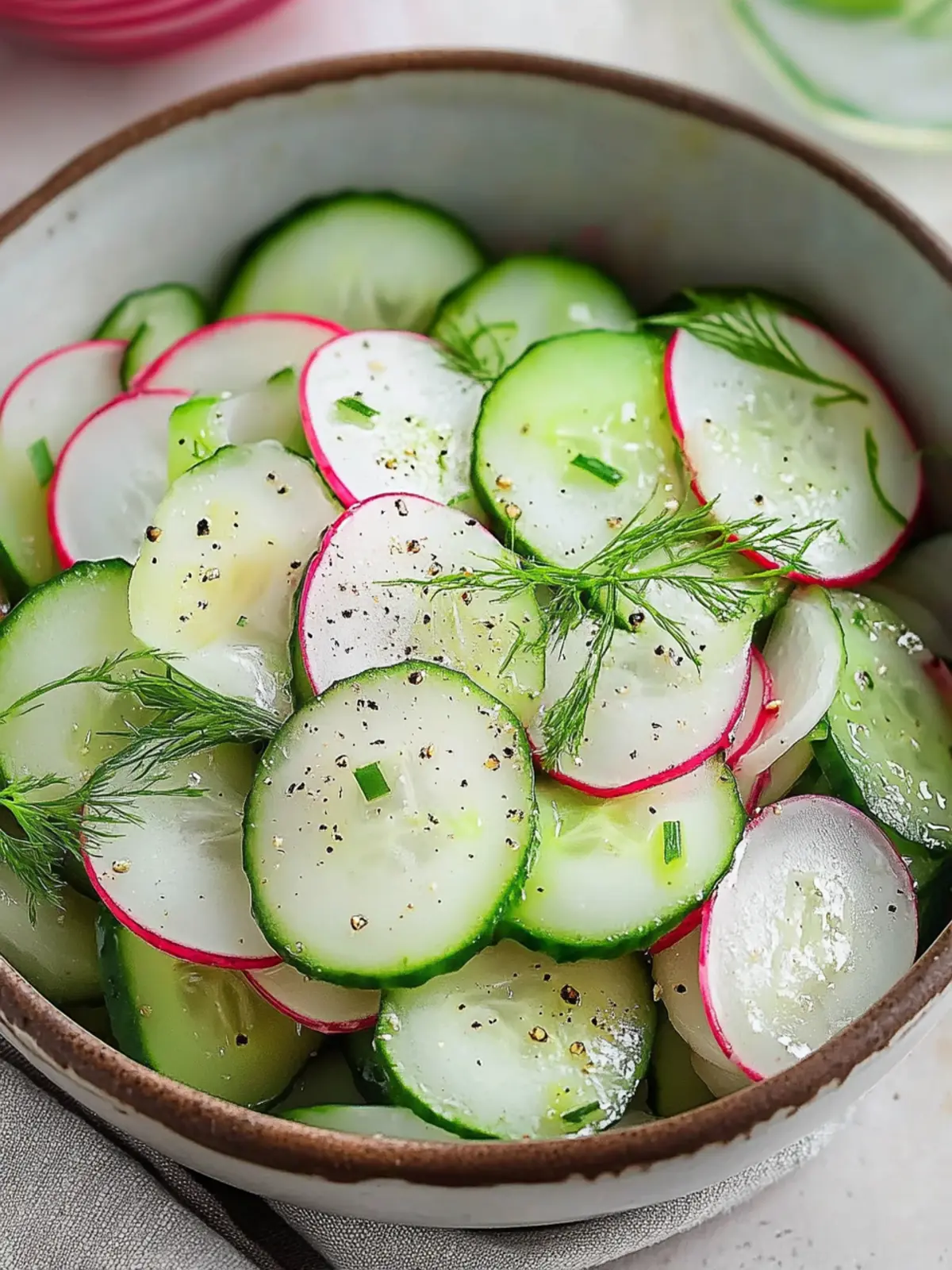 Fresh and Easy Vinegar Cucumber Salad for a Healthy Boost 3 Easy Vinegar Cucumber Salad (Dairy free, Paleo, Whole30)