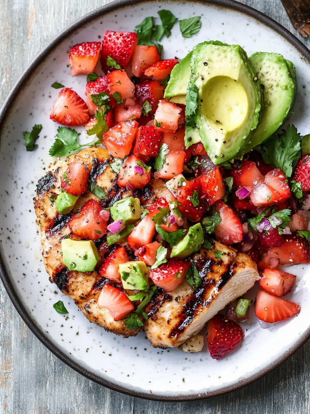 Grilled Chicken with Strawberry Avocado Salsa A Summer Delight 2 Grilled Chicken with Strawberry Avocado Salsa