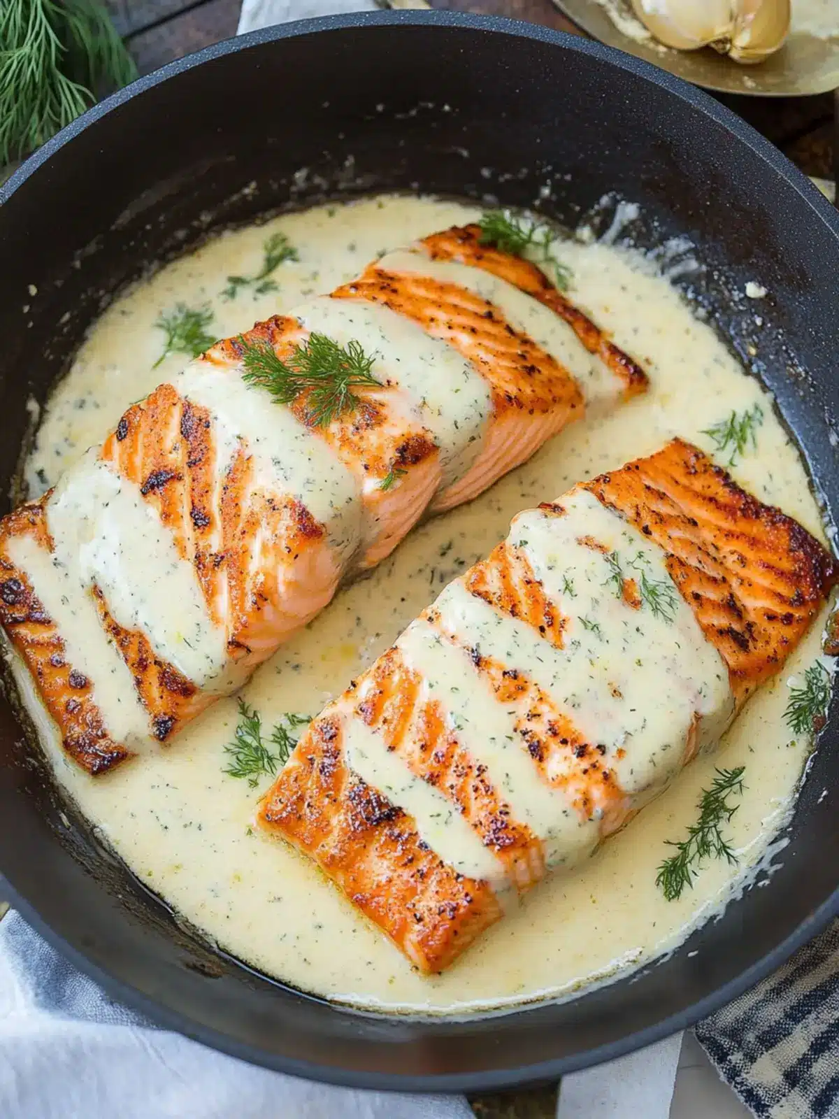 Salmon with Creamy Garlic Dijon Sauce for Rapid Gourmet Bliss 4 Salmon with Creamy Garlic Dijon Sauce