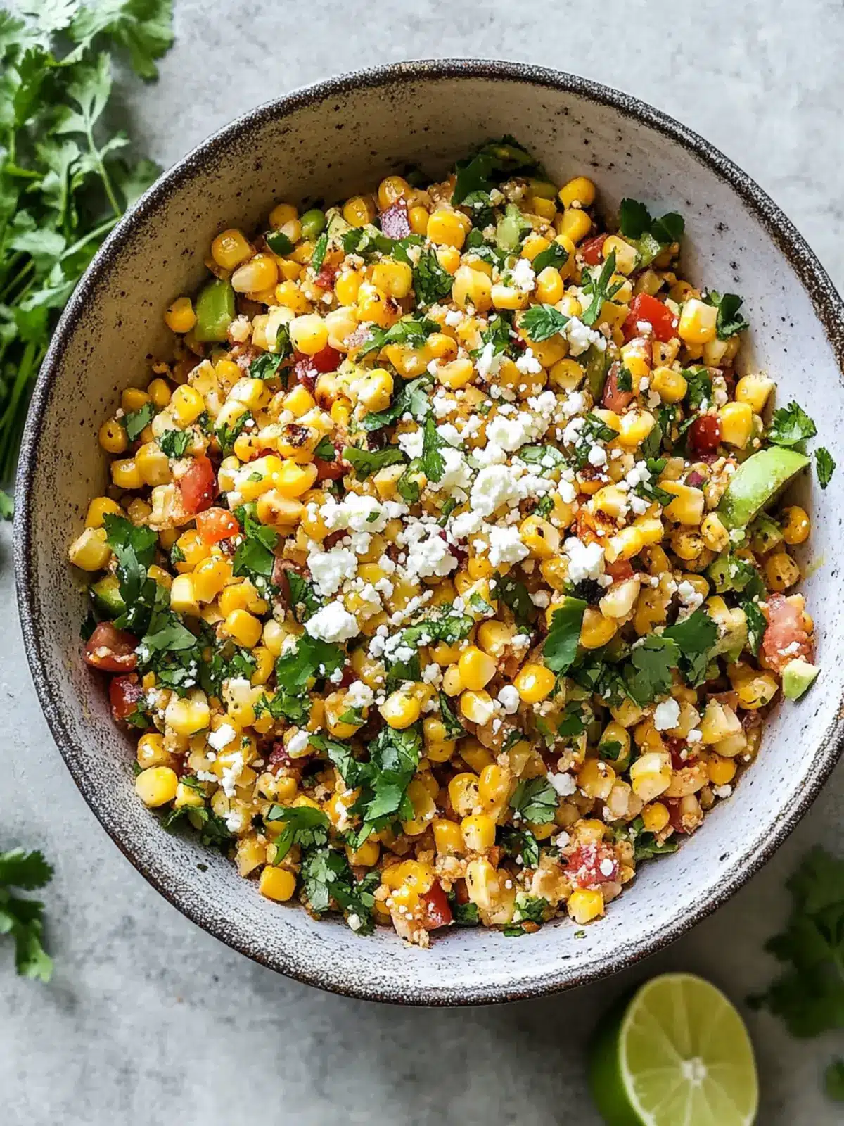 Zesty Mexican-Inspired Grilled Corn Salad with Cotija Delight 2 Mexican-Inspired Grilled Corn Salad with Cotija