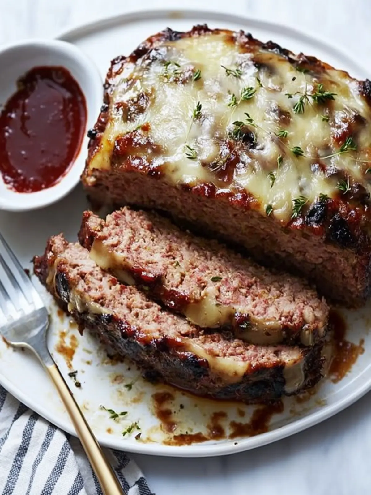 Mushroom and Provolone Meatloaf: Comfort Food Redefined 2 Mushroom and Provolone Meatloaf