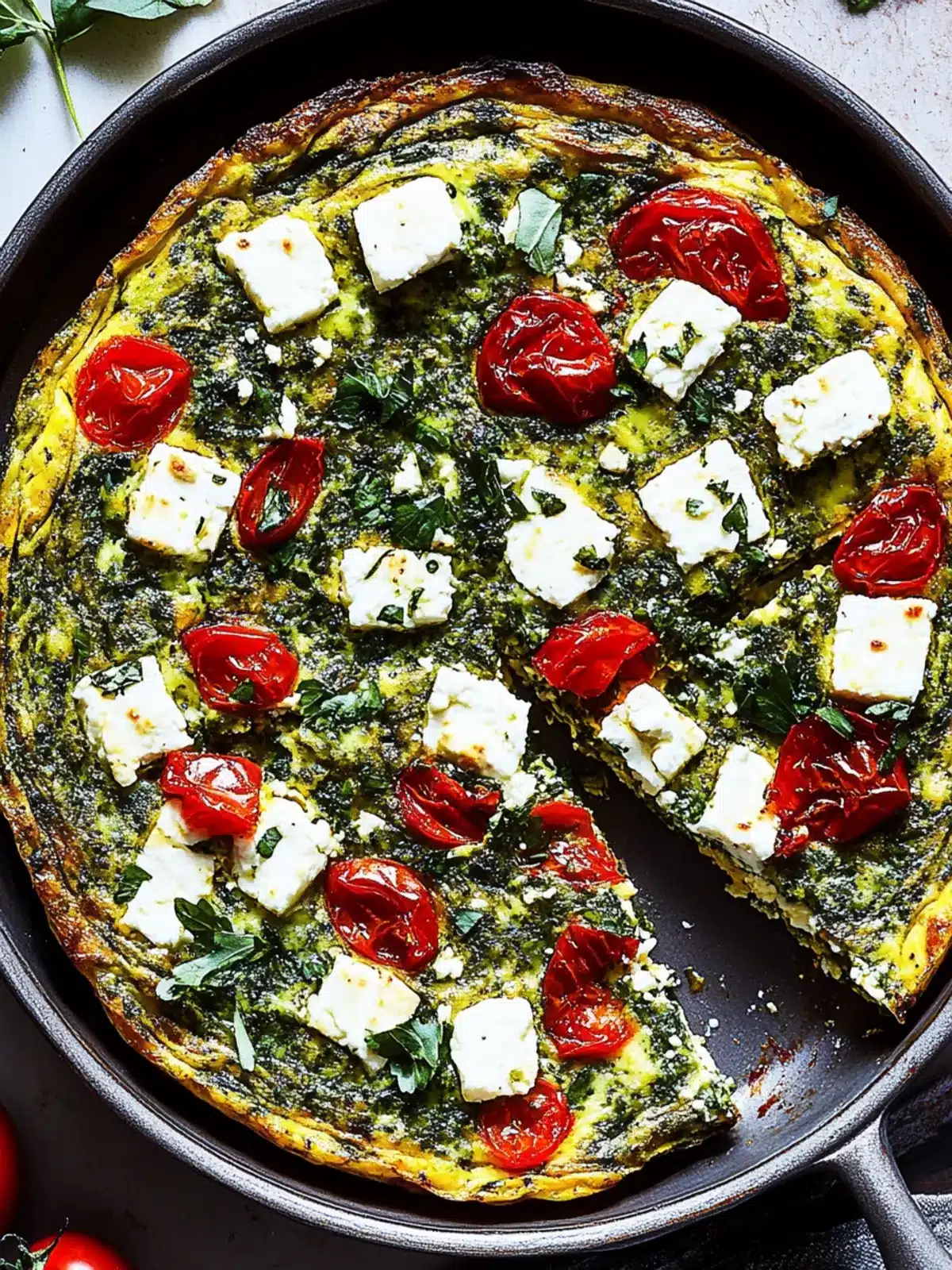 Baked Feta Frittata: A Quick, Creamy Breakfast Sensation 2 Baked Feta Frittata