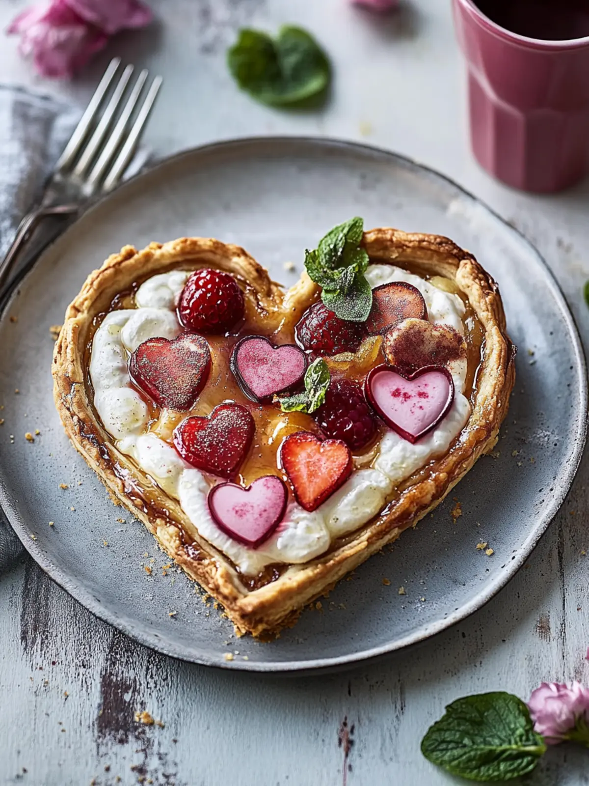 Delicious Breakfast Heart Tart - Perfect Valentine's Recipe! 2 Breakfast heart tart- Valentine s breakfast recipes