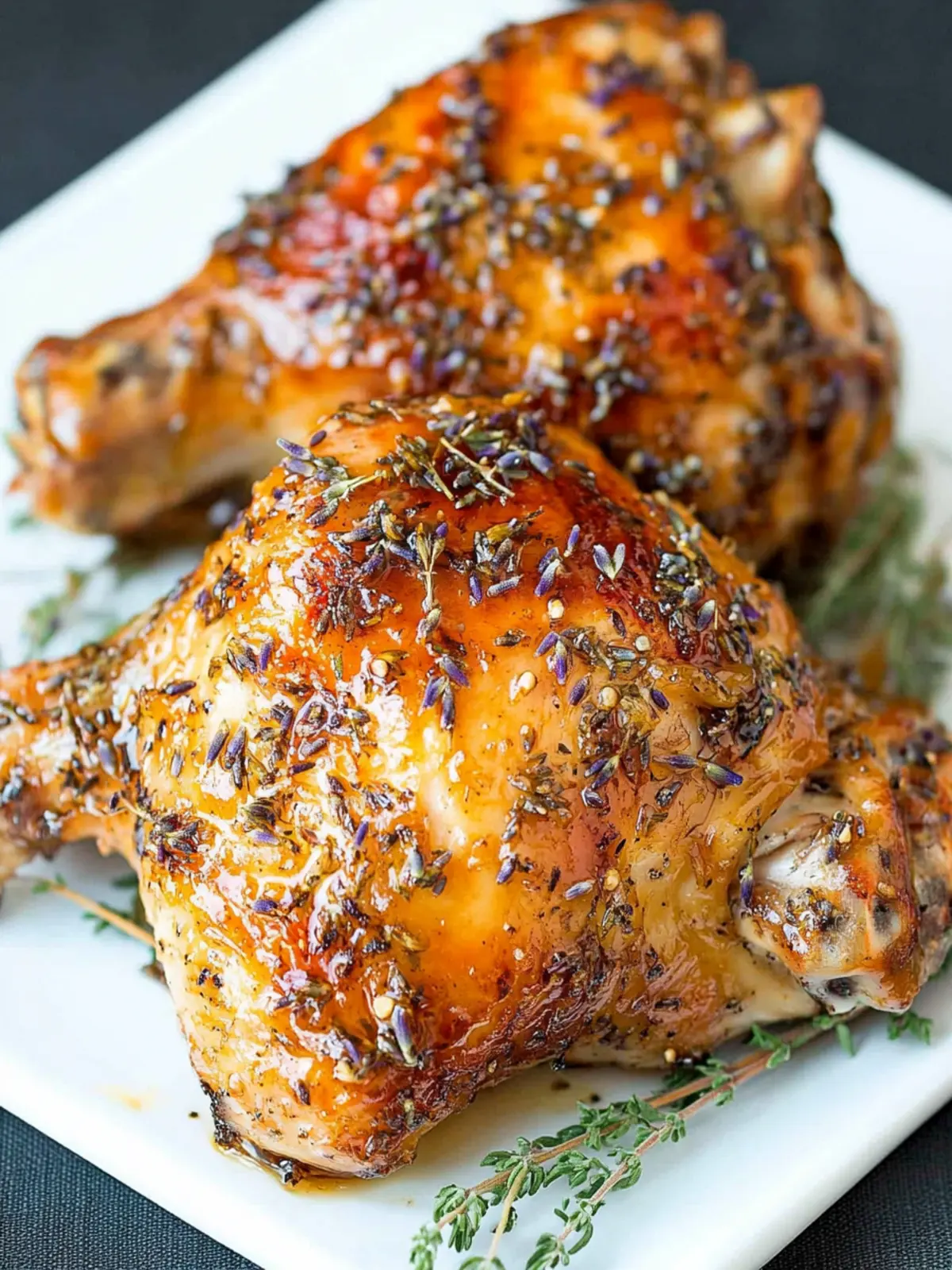 Delicious Honey Glazed Lavender Chicken for a Cozy Dinner 2 Honey Glazed Lavender Chicken