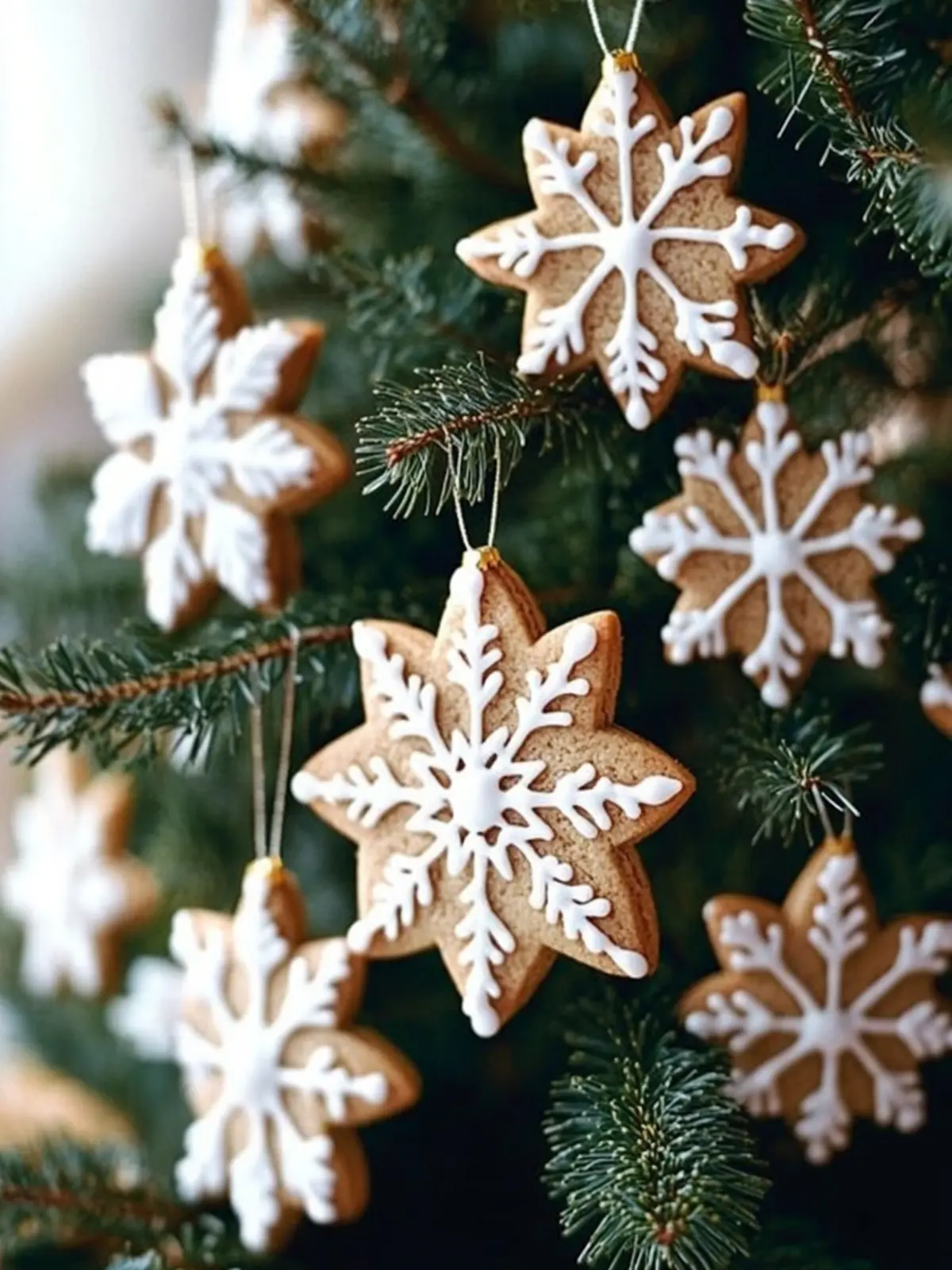 Edible Christmas Tree Decorations: Festive Gingerbread Cookies 3 Edible Christmas Tree Decorations- christmas cookies