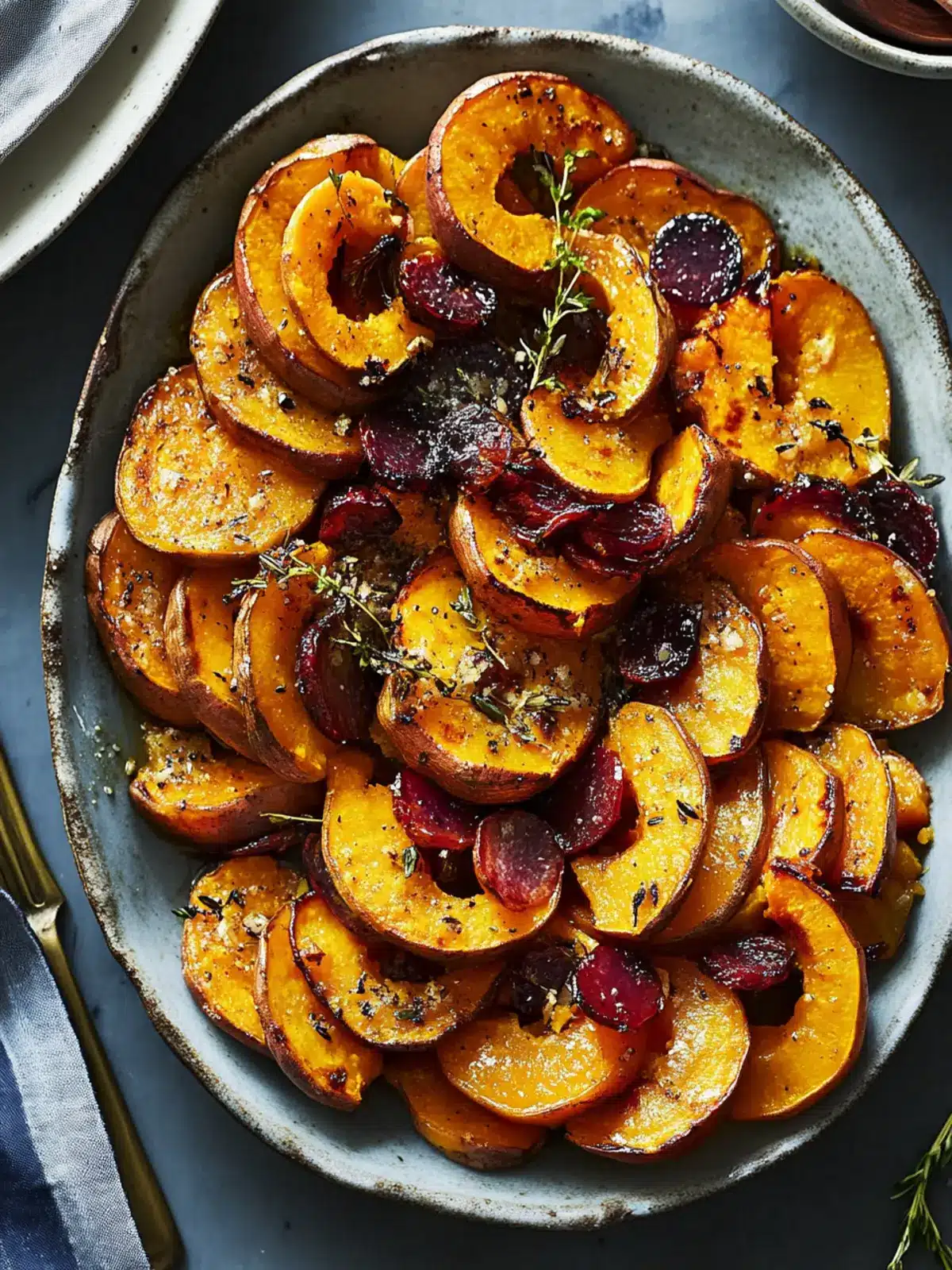 Roasted Sweet Potato and Delicata Squash with Tangy Cranberries 3 Roasted Sweet Potato and Delicata Squash