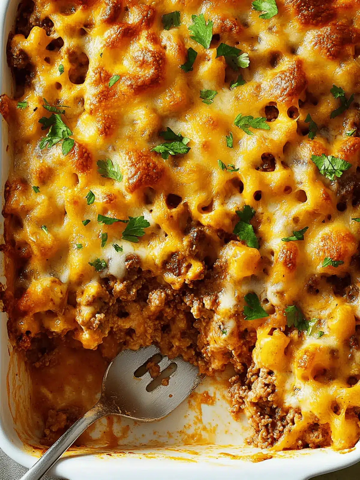 Cheeseburger Casserole: Comfort in Every Hearty Bite 3 Cheeseburger Casserole