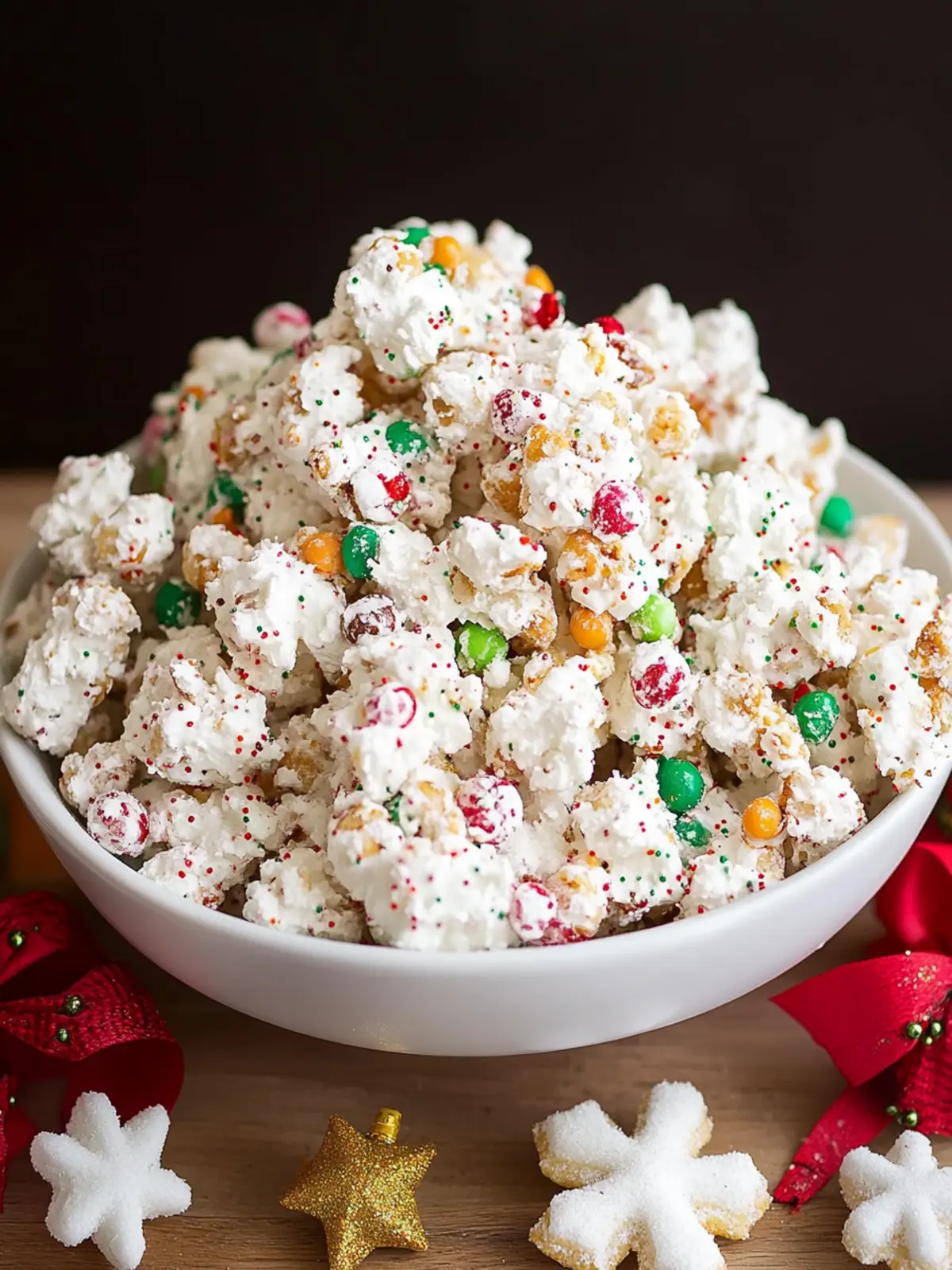 Christmas Crunch: Irresistible White Chocolate Popcorn Treat 2 Christmas Crunch
