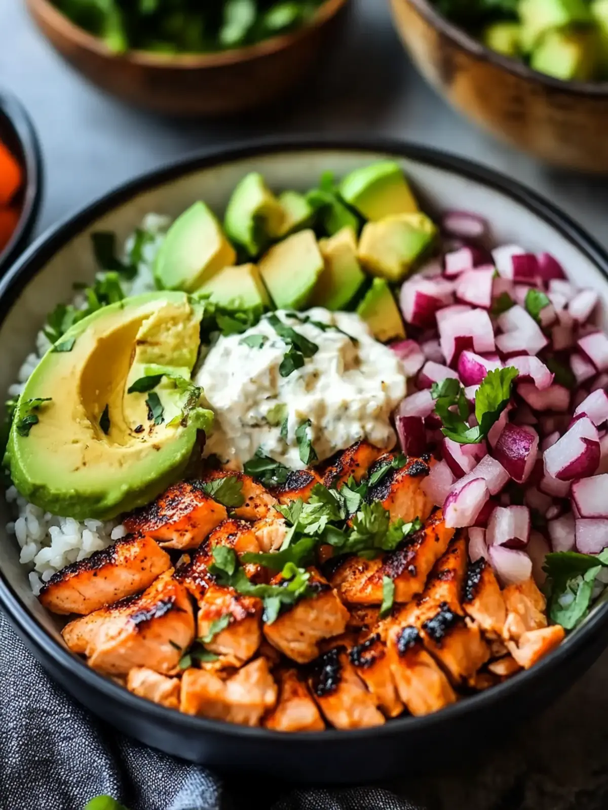 Savory Salmon Taco Bowl for a Quick, Healthy Meal 4 Salmon Taco Bowl
