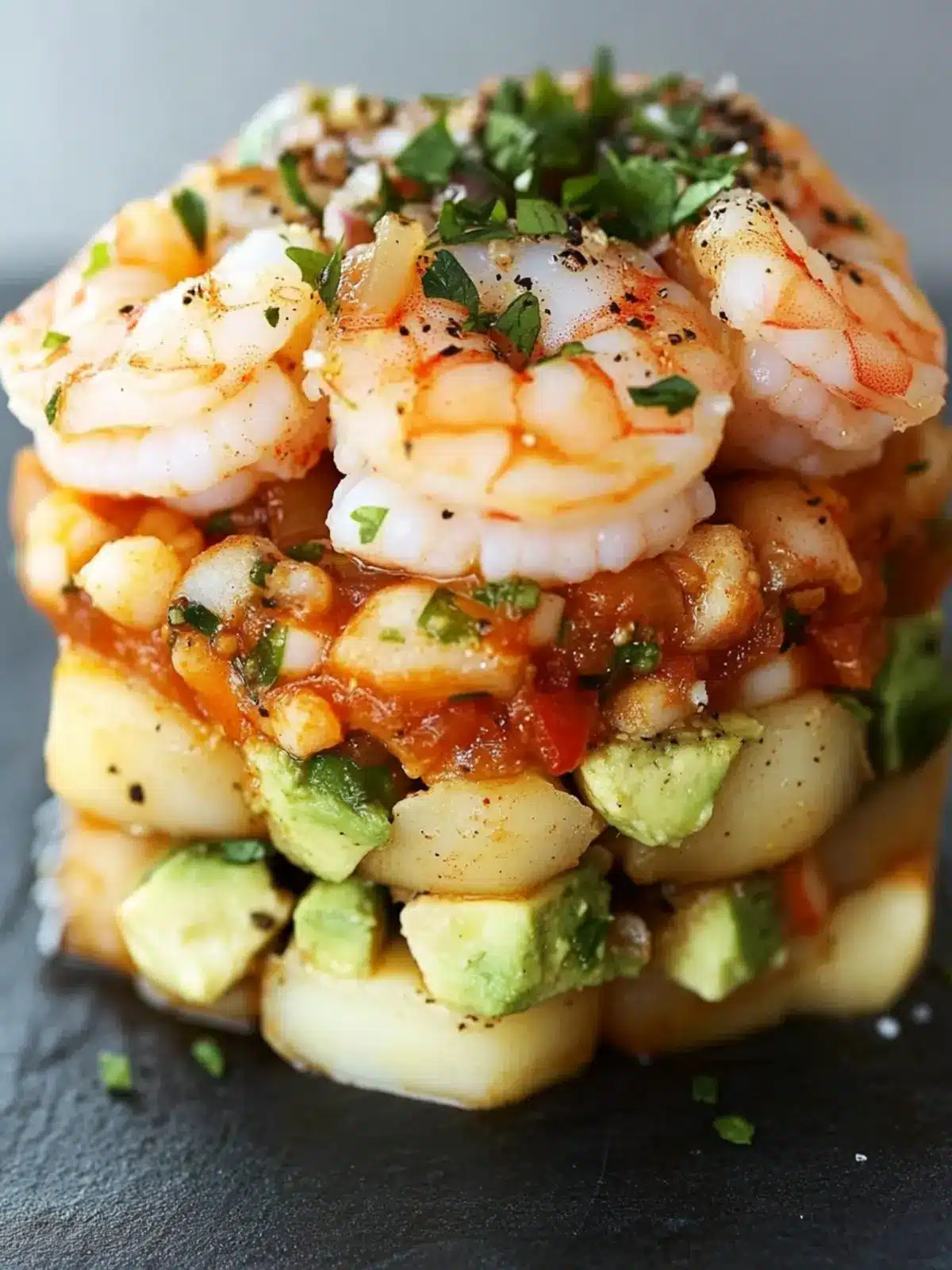 Spicy California Shrimp Stack: A Quick Sushi-Inspired Delight 3 Spicy California Shrimp Stack