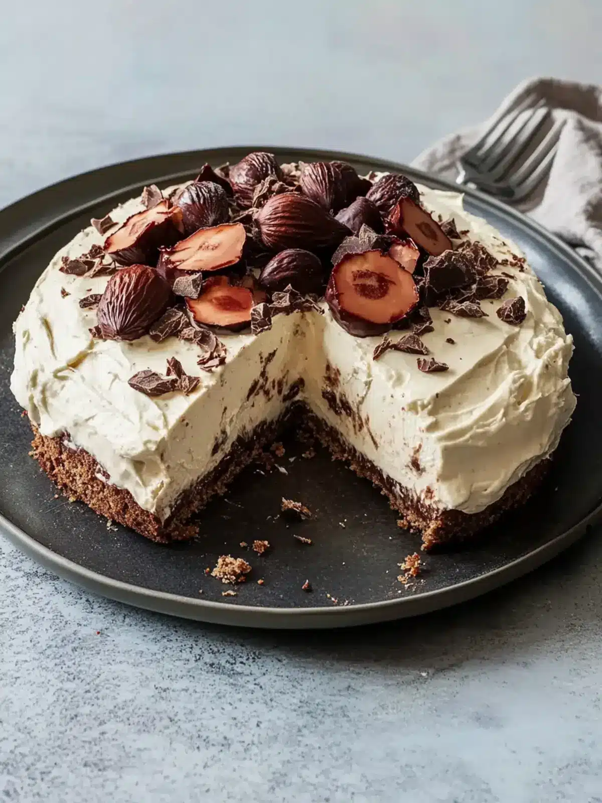 Decadent Chocolate-Hazelnut Schaum Torte with Strawberries 4 Chocolate-Hazelnut Schaum Torte
