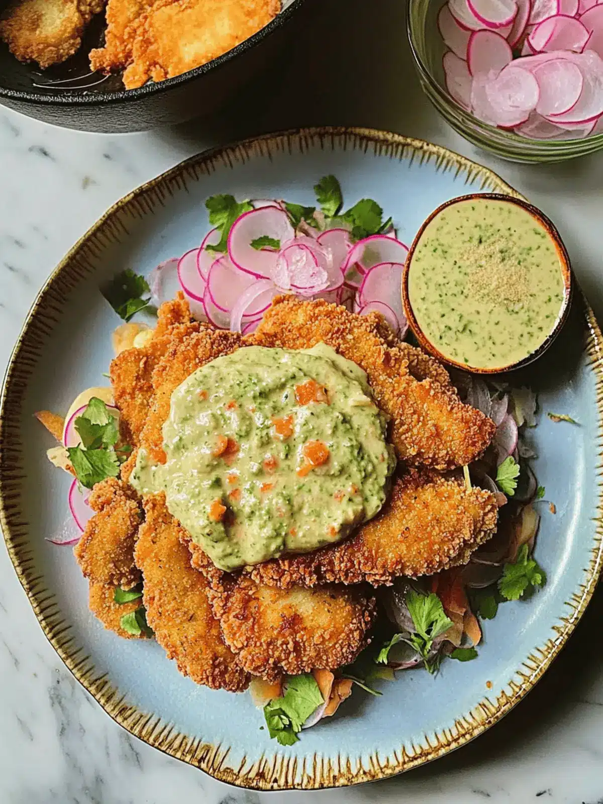 Crispy Tahini Chicken Schnitzel That's Comfort Food Goals 2 Tahini chicken schnitzel