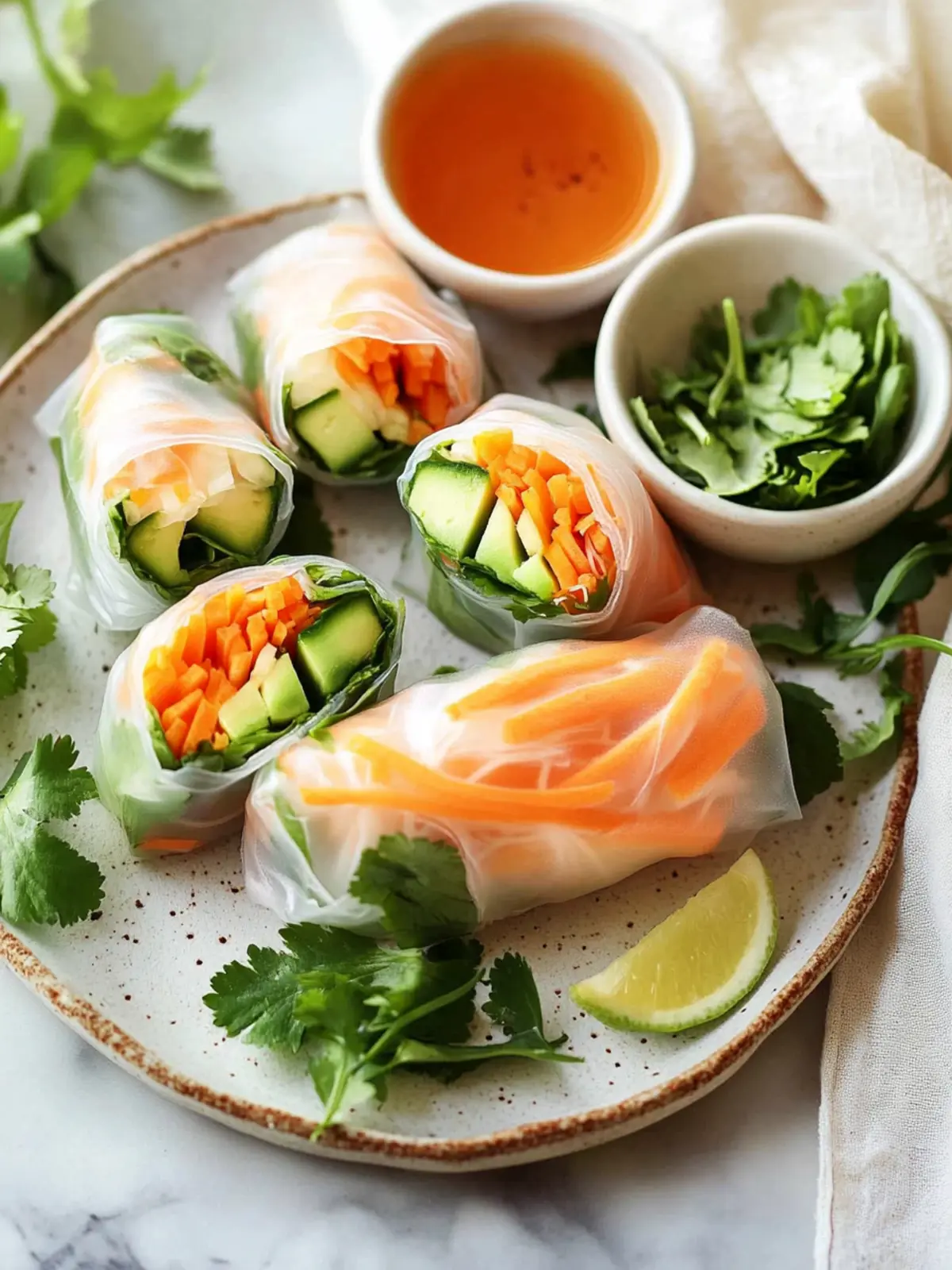Fresh Spring Rolls: Your Go-To Recipe for a Healthy Crunch 2 Fresh Spring Rolls
