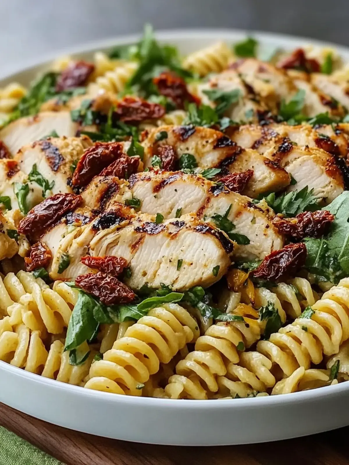 30-Minute Grilled Chicken Pasta Salad Recipe with Sun-Dried Tomatoes 4 30-Minute Grilled Chicken Pasta Salad Recipe with Sun-Dried Tomatoes
