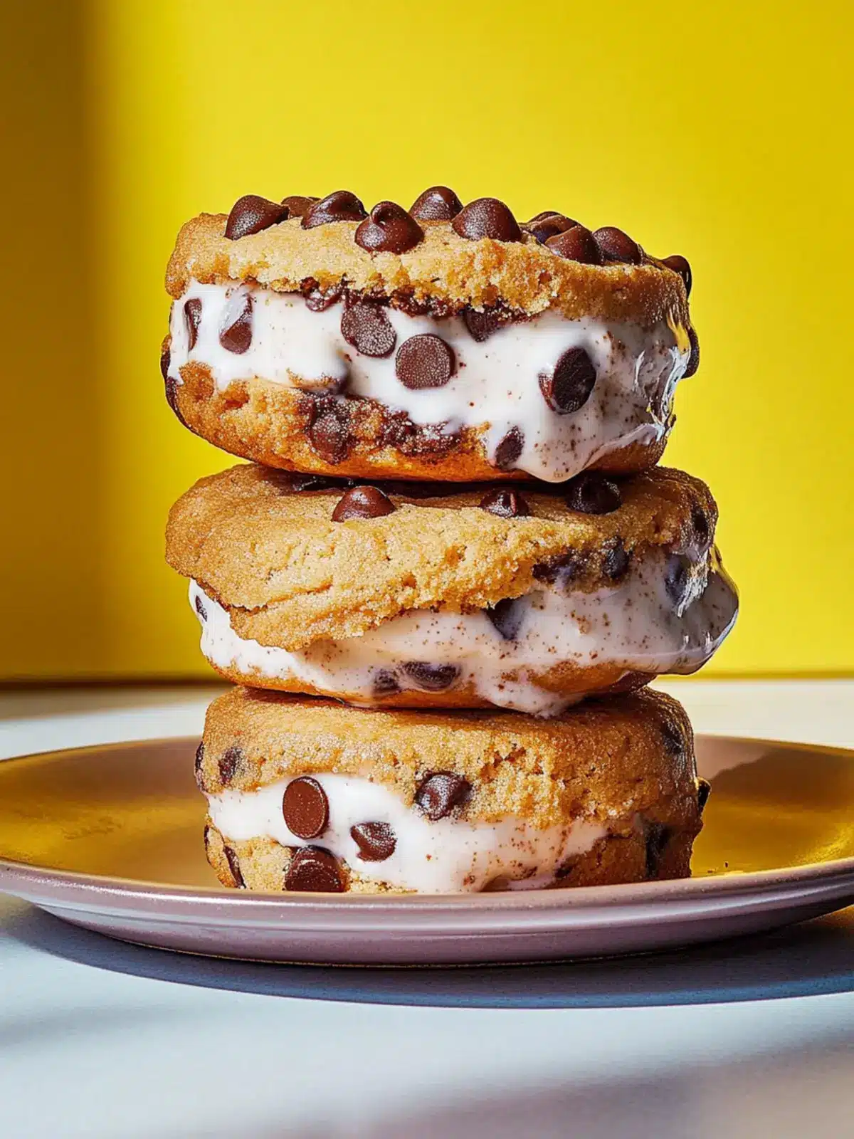 Heavenly Chocolate Chip Cookie Ice Cream Sandwiches Delight 4 Chocolate Chip Cookie Ice Cream Sandwiches