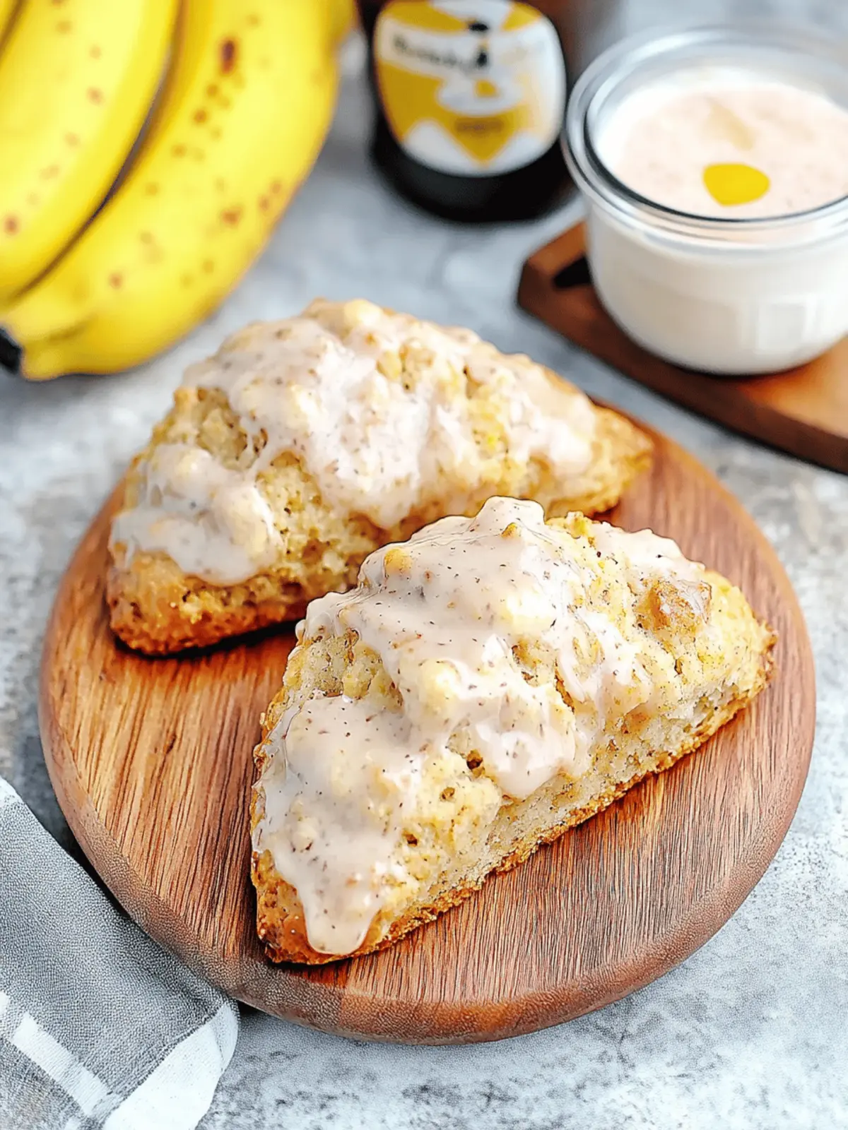 Banana Bread Scones with Cinnamon Glaze for Ultimate Comfort 4 Banana Bread Scones