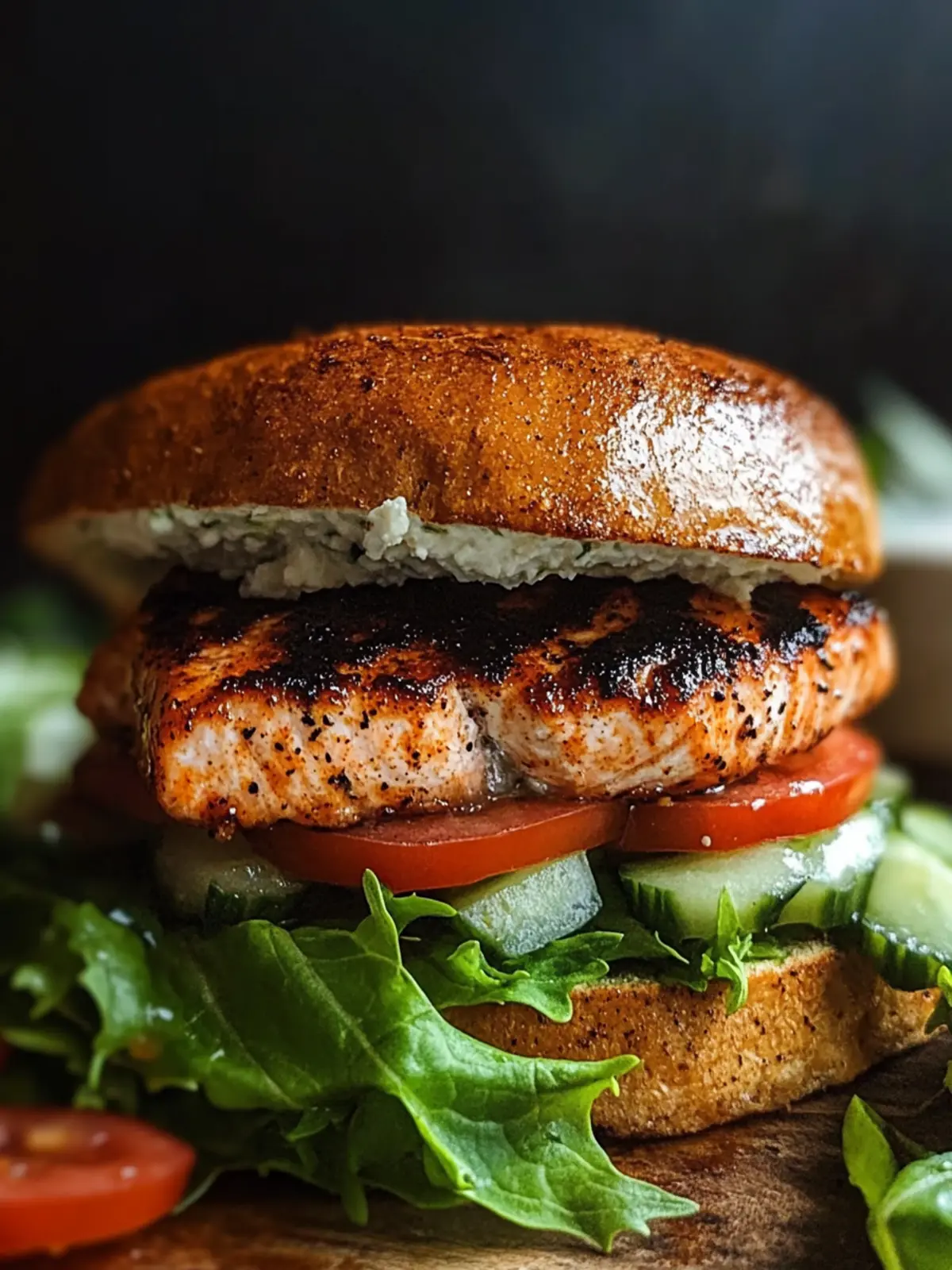 Blackened Salmon Sandwich Cajun Bliss in 30 Minutes 4 Blackened Salmon Sandwich Cajun