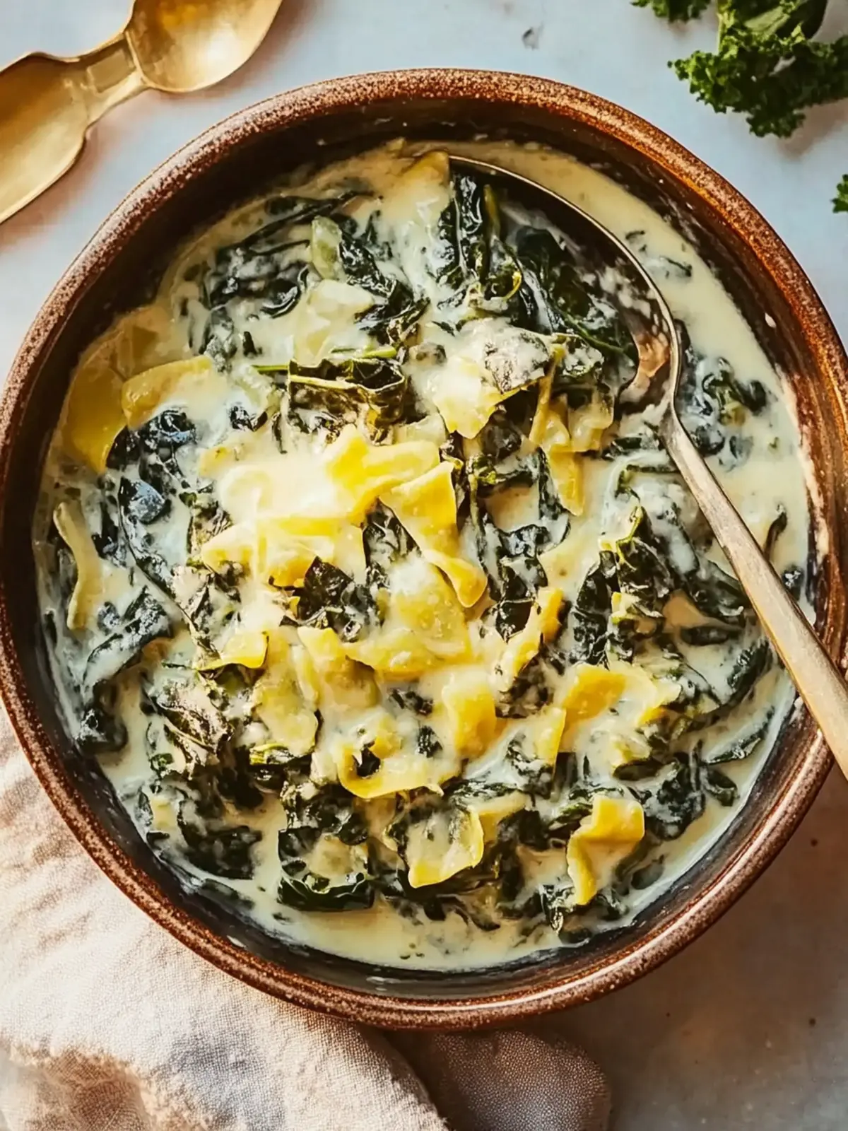 Slow Cooker Cheesy Creamed Greens: Your Ultimate Comfort Side 4 Slow cooker cheesy creamed greens