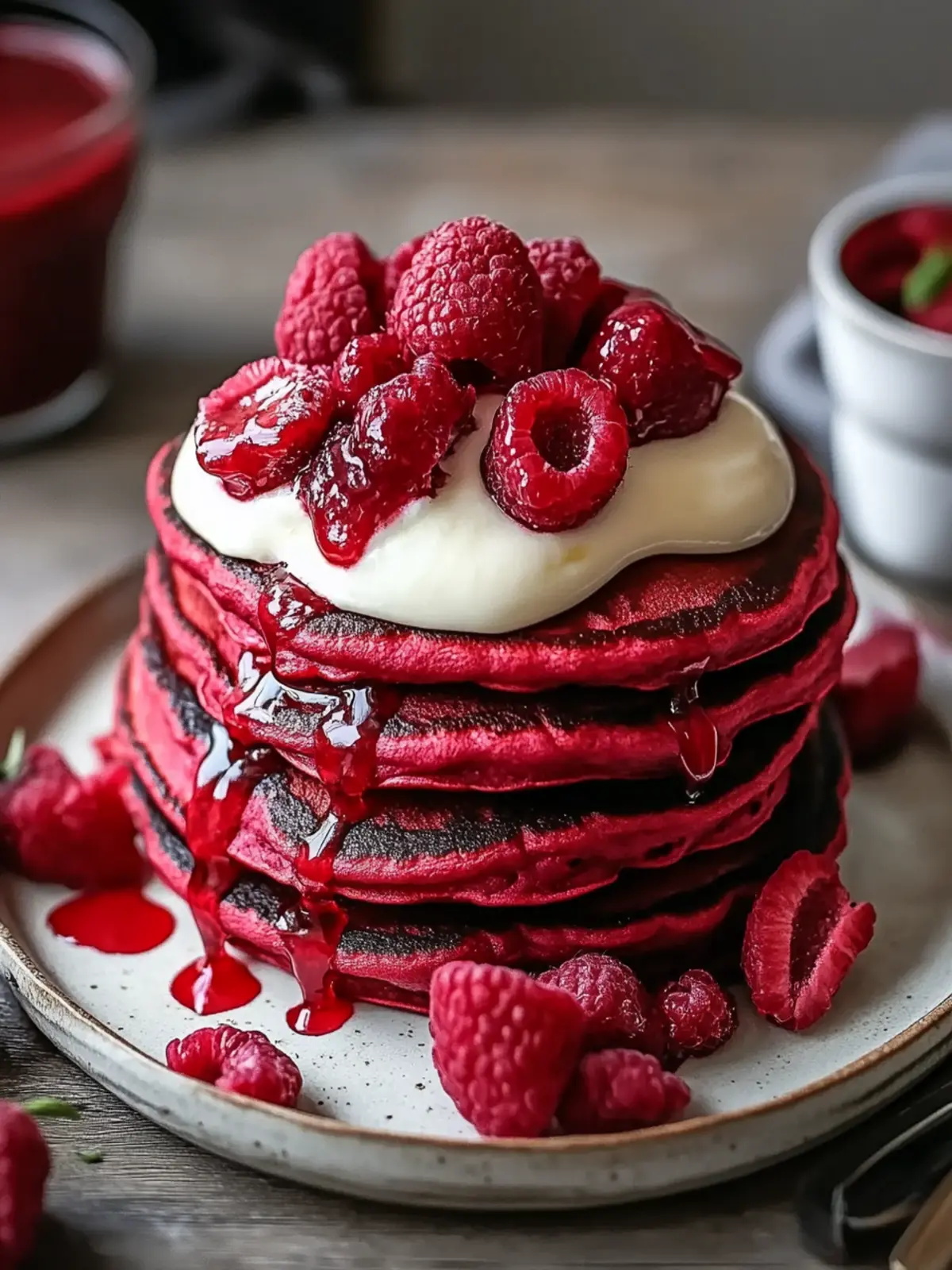 Fluffy Red Velvet Pancakes That Will Brighten Your Morning 2 Fluffy Red Velvet Pancakes