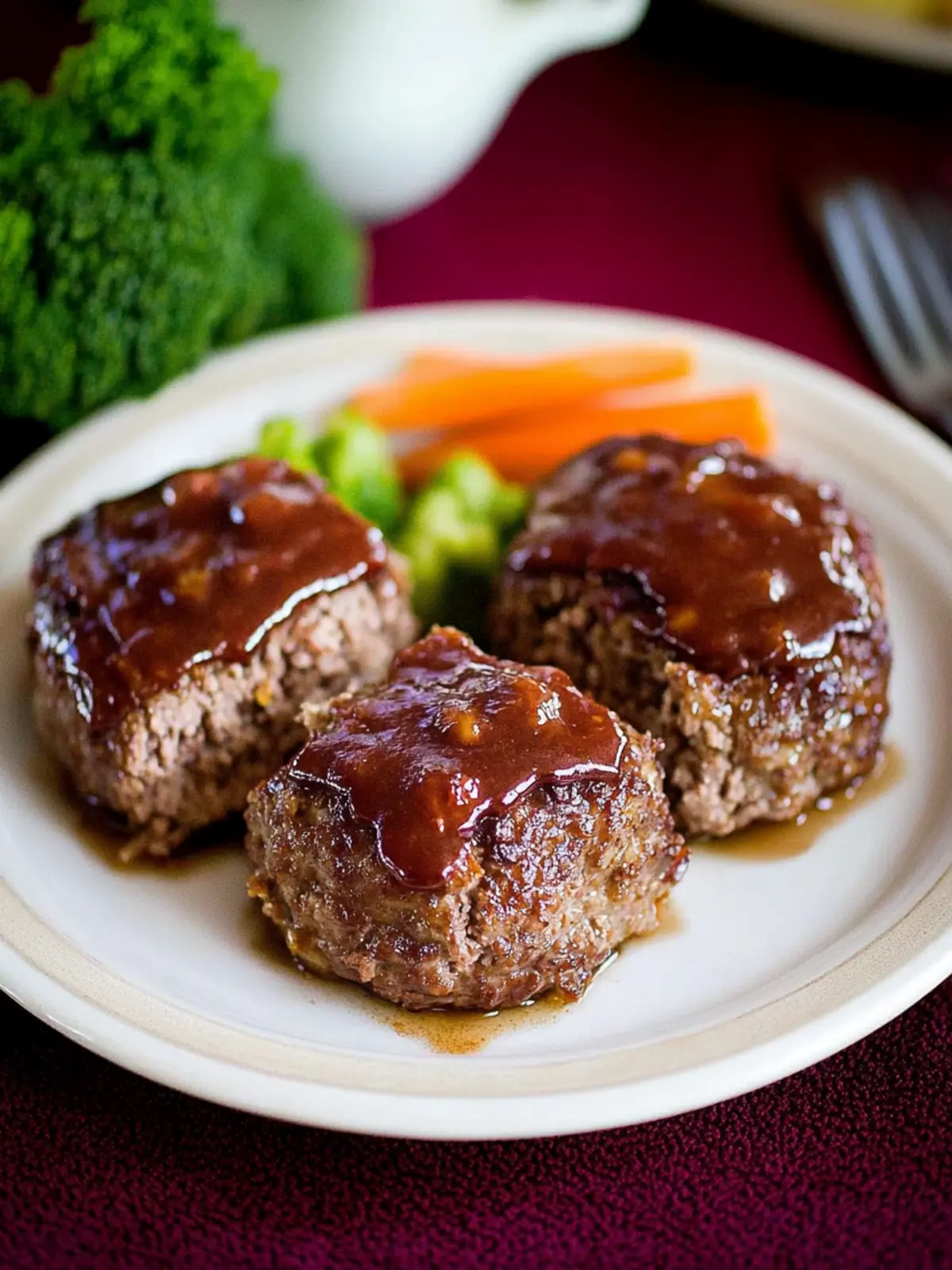 Delicious Meatloaf Cakes with Sweet BBQ Sauce You ll Love 3 Meatloaf Cakes