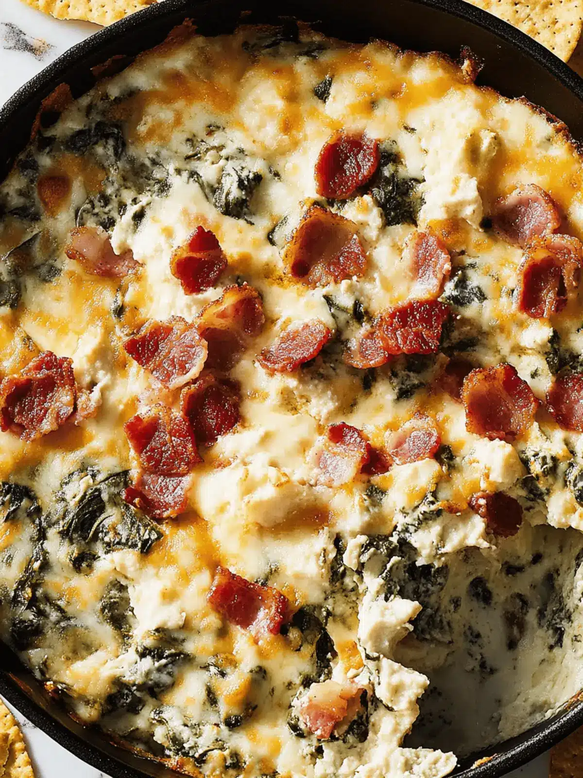 Delicious Bacon-Spinach Dip Perfect for Your Next Gathering 3 Bacon-Spinach Dip
