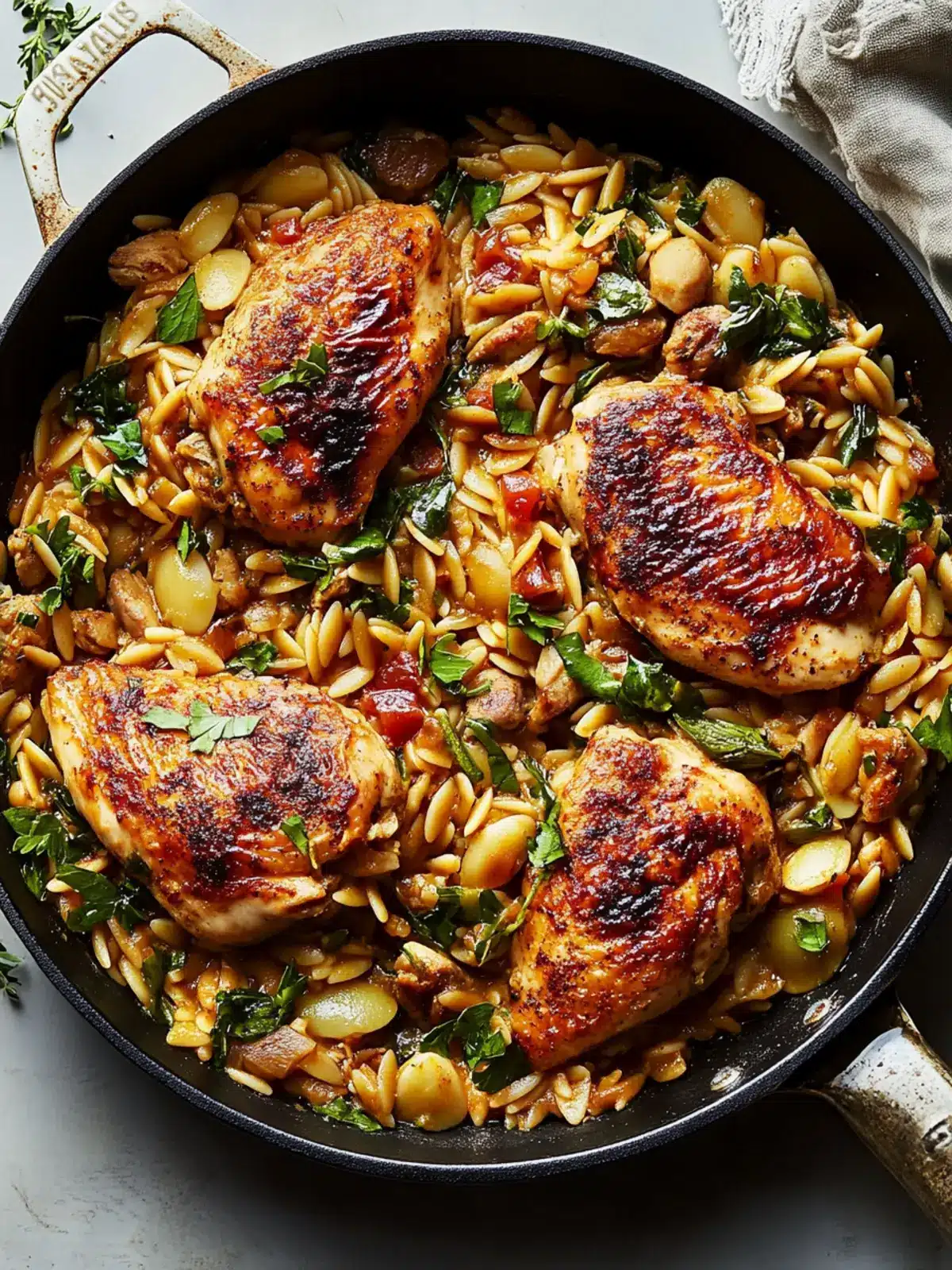 One-Skillet Chicken With Buttery Orzo for Cozy Weeknight Dinners 4 One-Skillet Chicken With Buttery Orzo