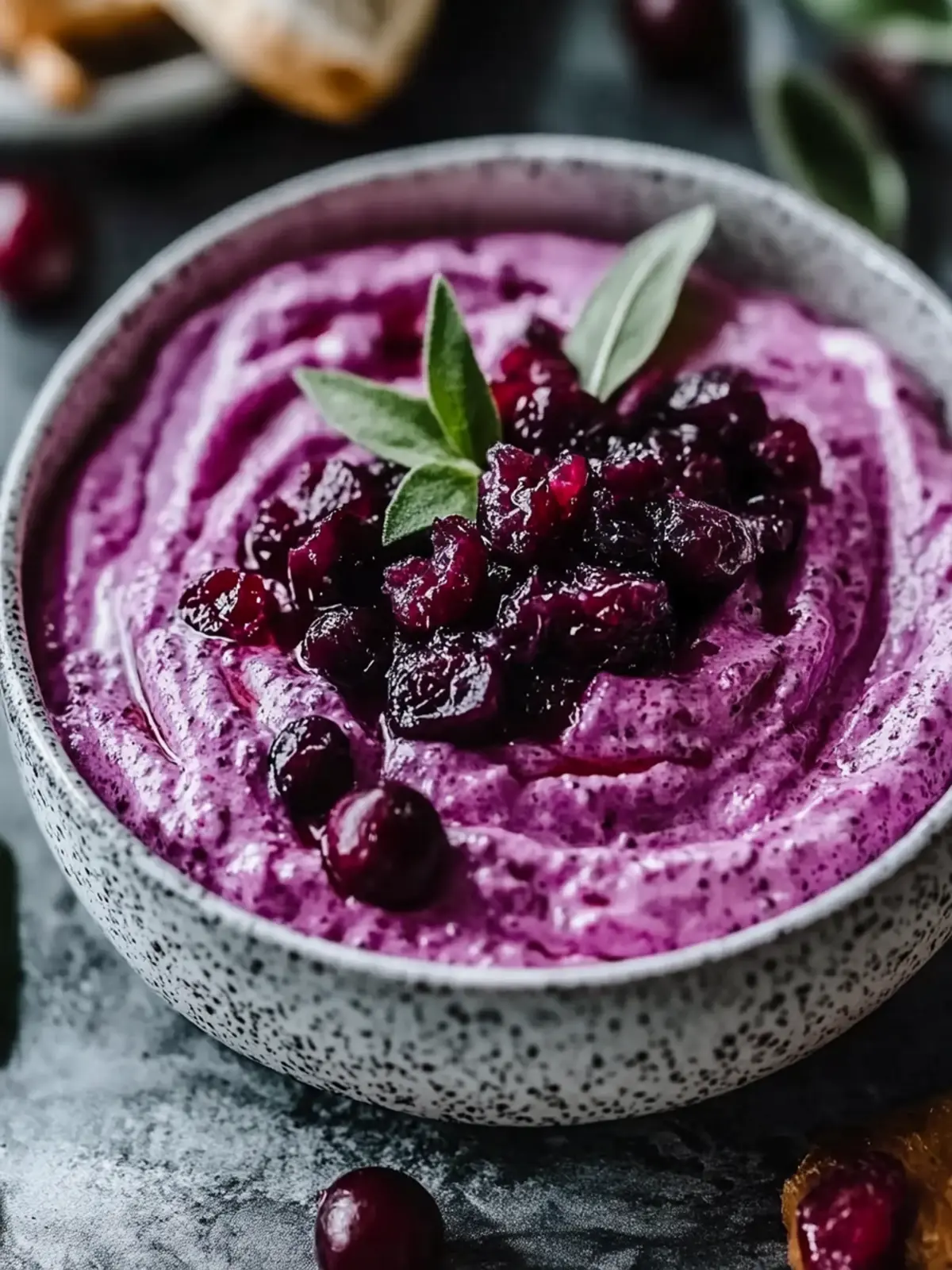 Elevate Your Parties with Purple Cranberry Cream Cheese Dip 4 Purple Cranberry Cream Cheese Dip