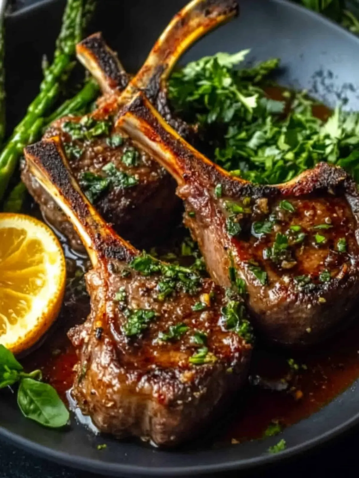 Savor Herb-Crusted Lamb Chops with Creamy Mashed Potatoes 2 Herb-Crusted Lamb Chops