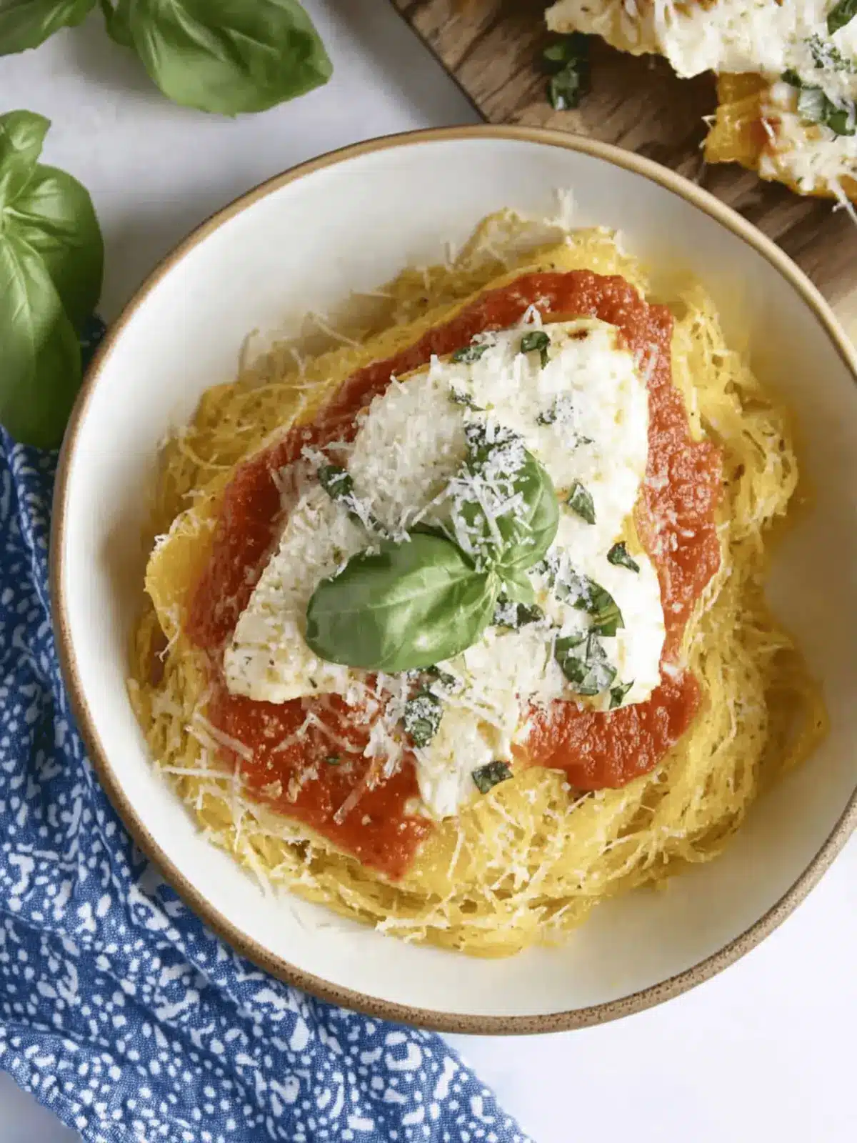 Delicious Baked Chicken Parmesan with Spaghetti Squash Twist 2 Baked Chicken Parmesan with Spaghetti Squash