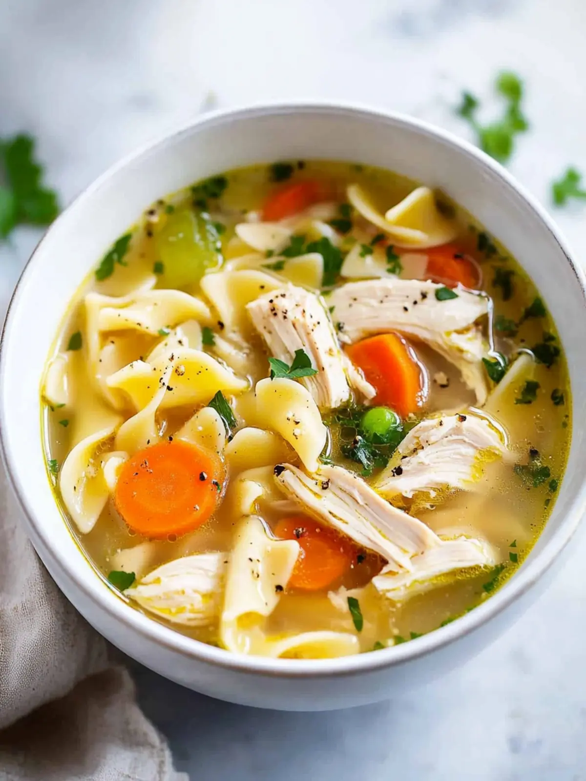 Crispy Chicken Noodle Soup: Comfort in Every Bowl 4 Chicken Noodle Soup
