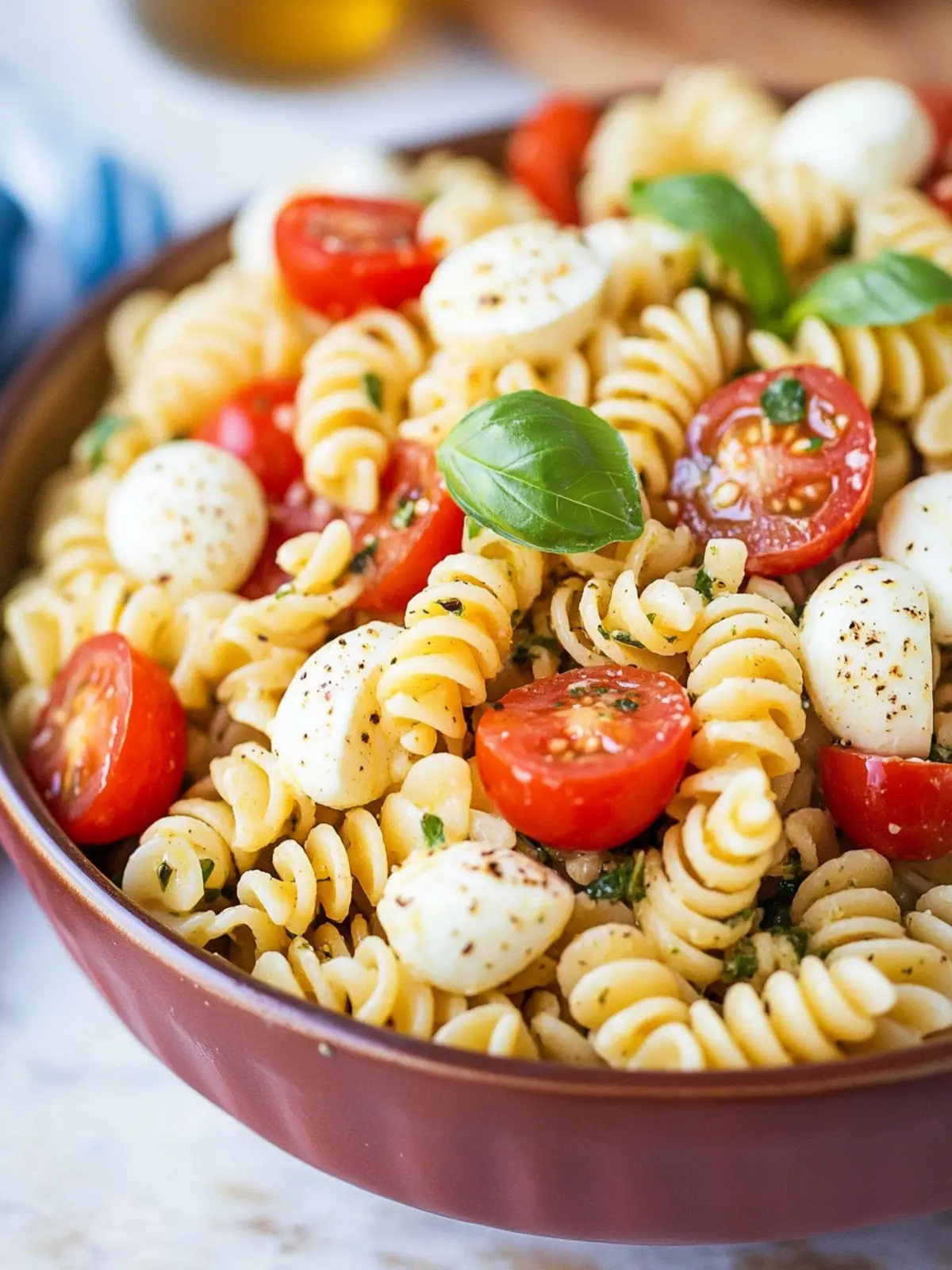 Caprese Pasta Salad: Fresh, Easy, and Perfect for Summer! 4 Caprese Pasta Salad