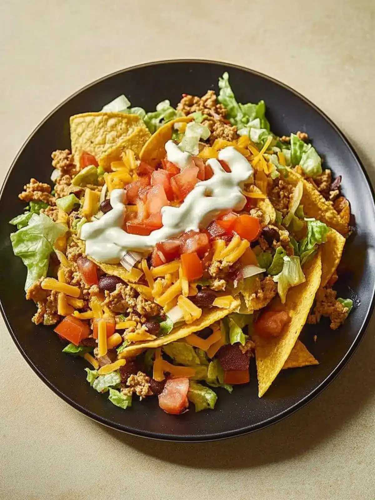 Taco Salad Delight: Frito Pie Twist for Crunchy Fun 4 Taco Salad