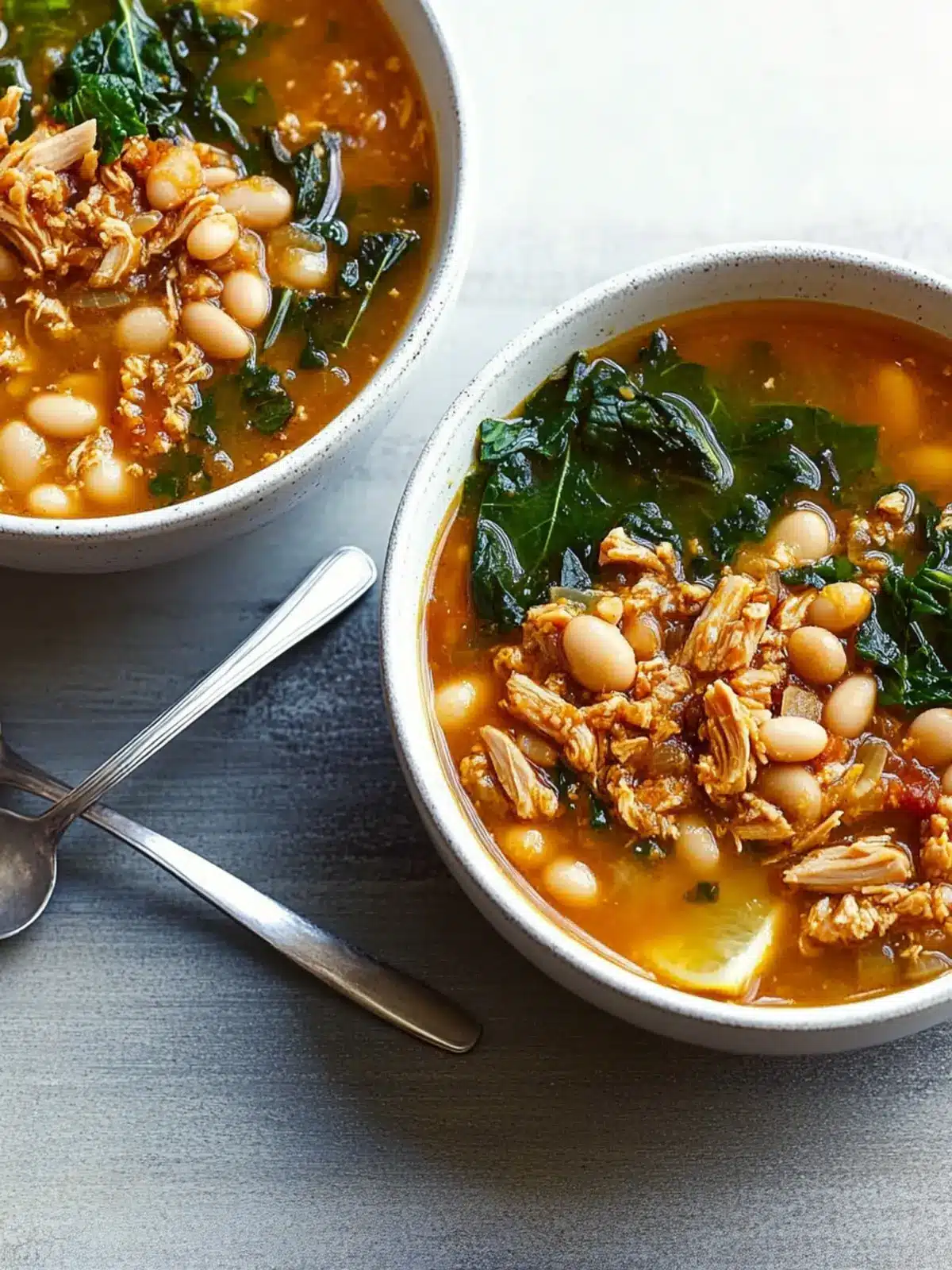 Lemony White Bean Soup With Turkey and Greens That Warms You Up 3 Lemony White Bean Soup With Turkey and Greens