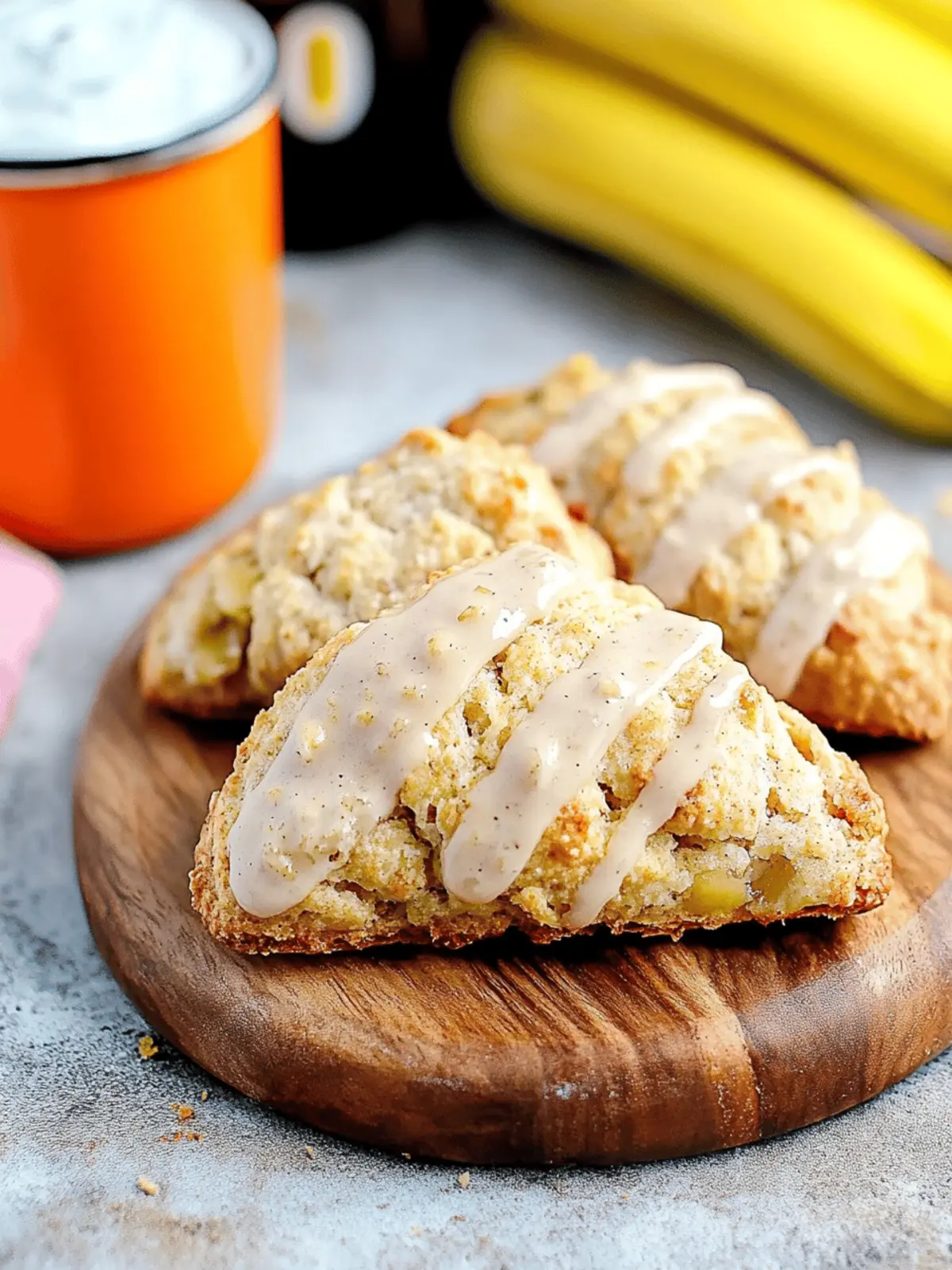 Banana Bread Scones with Cinnamon Glaze for Ultimate Comfort 3 Banana Bread Scones