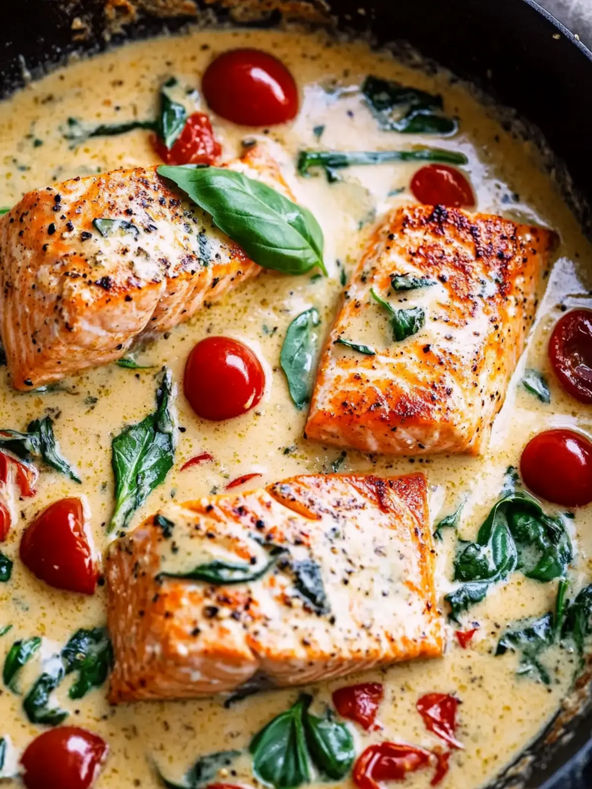 Creamy Tuscan Salmon in 30 Minutes for a Flavorful Dinner 4 Creamy Tuscan Salmon (30 Minute Dinner!)