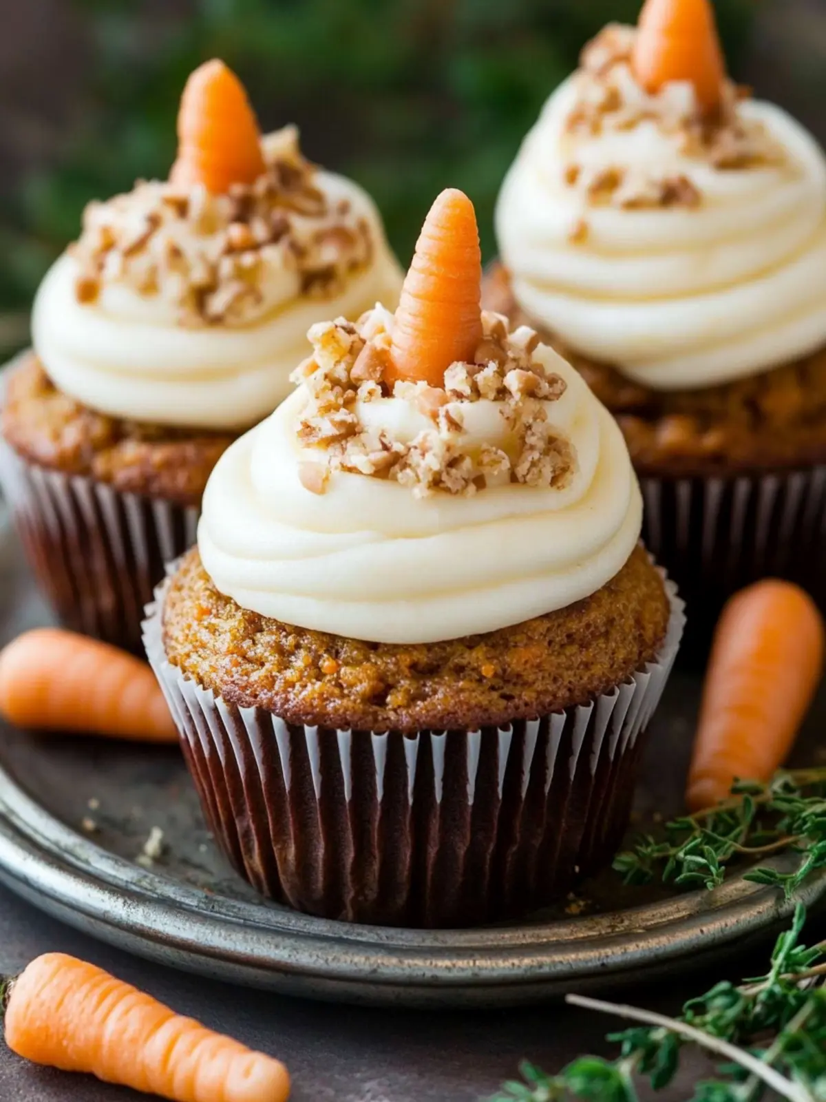 Delicious Carrot Cake Cupcakes with Cream Cheese Frosting Recipe 2 Carrot Cake Cupcakes with Cream Cheese Frosting