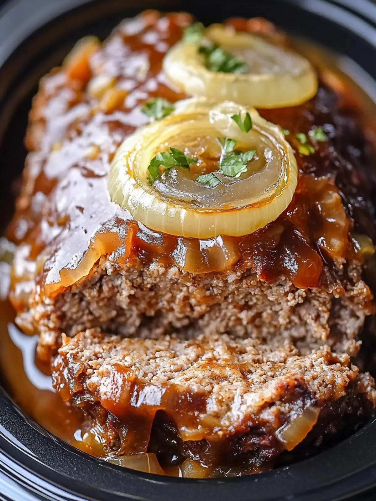 Crock Pot French Onion Meatloaf: Comfort Food Made Easy 3 Crock Pot French Onion Meatloaf