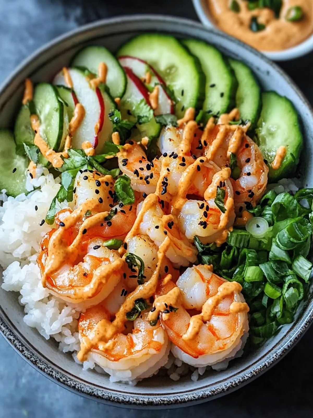 Delicious Shrimp Rice Bowls with Spicy Mayo for Easy Weeknight Dinners 3 Shrimp Rice Bowls with Spicy Mayo