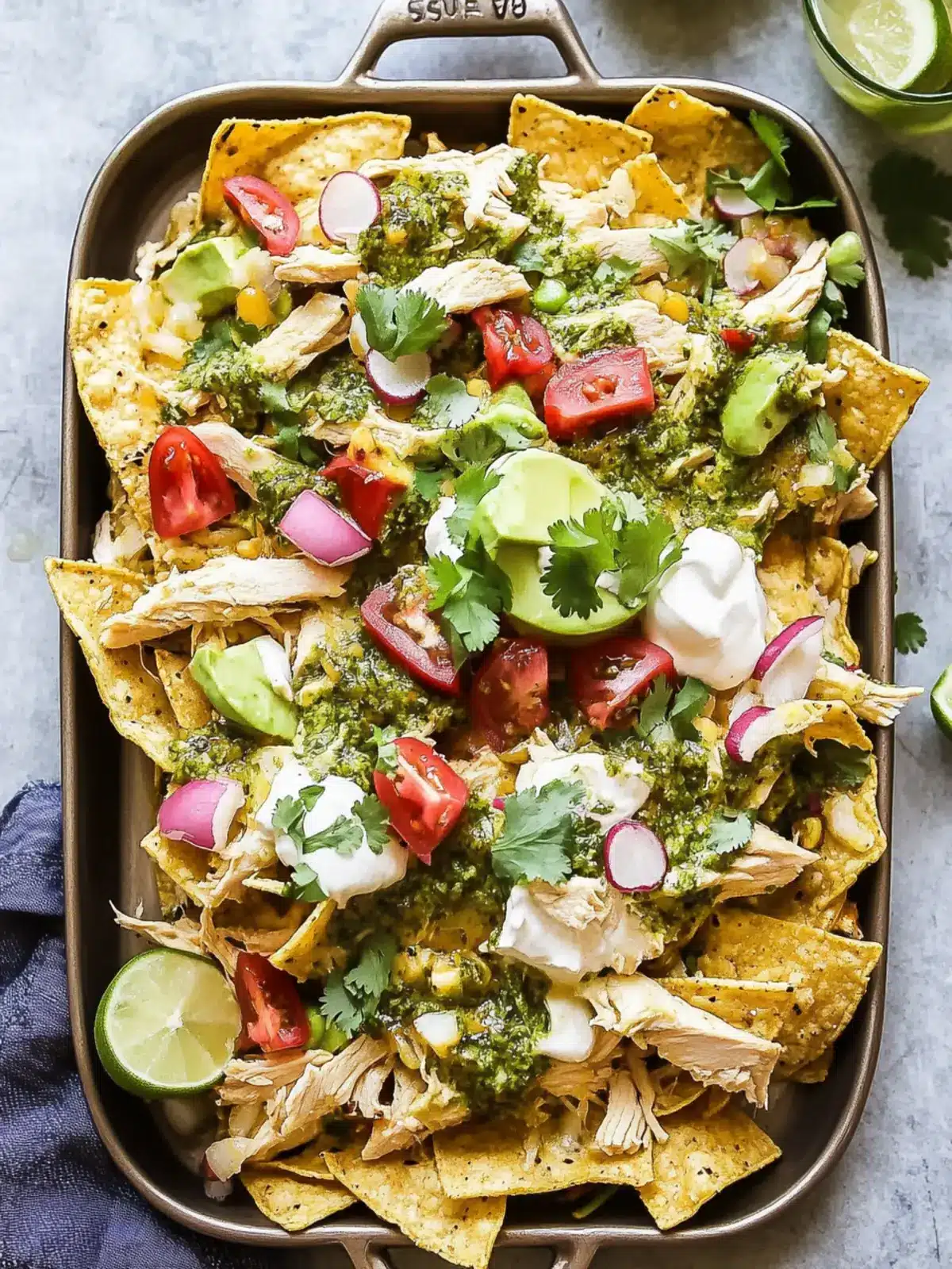 Roasted Salsa Verde Chicken Nachos for a Fiesta Night Fun 4 Roasted Salsa Verde Chicken Nachos