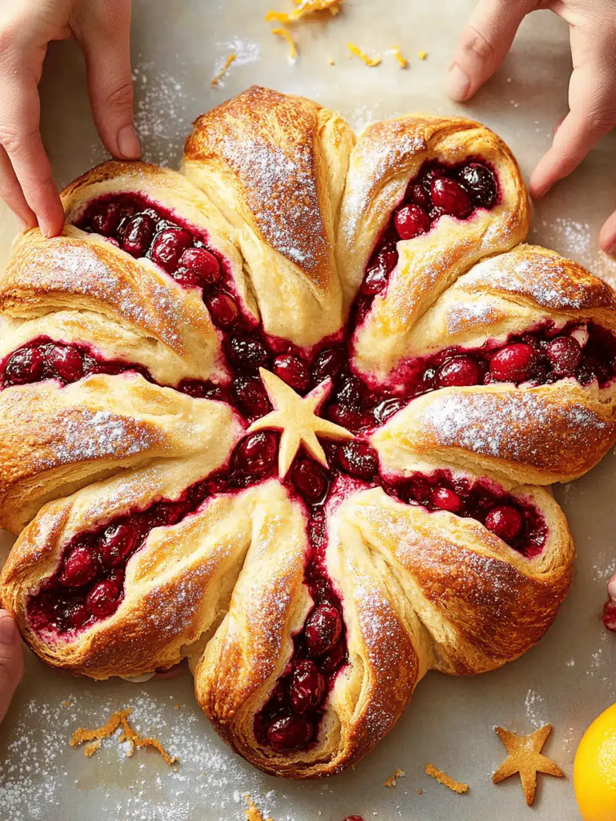 Cranberry-Orange Star Bread: Your Festive Baking Star! 4 Cranberry-Orange Star Bread